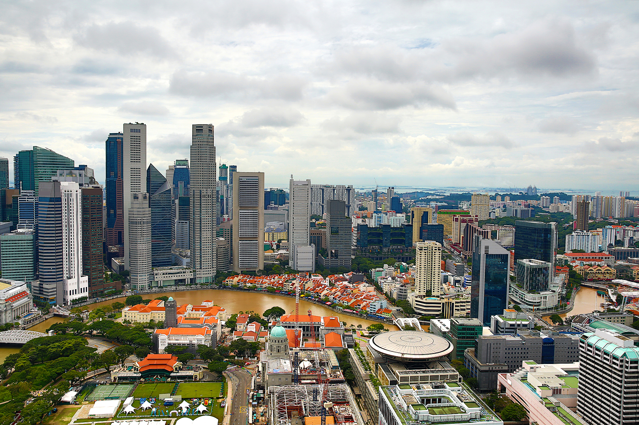 skyline of singapore