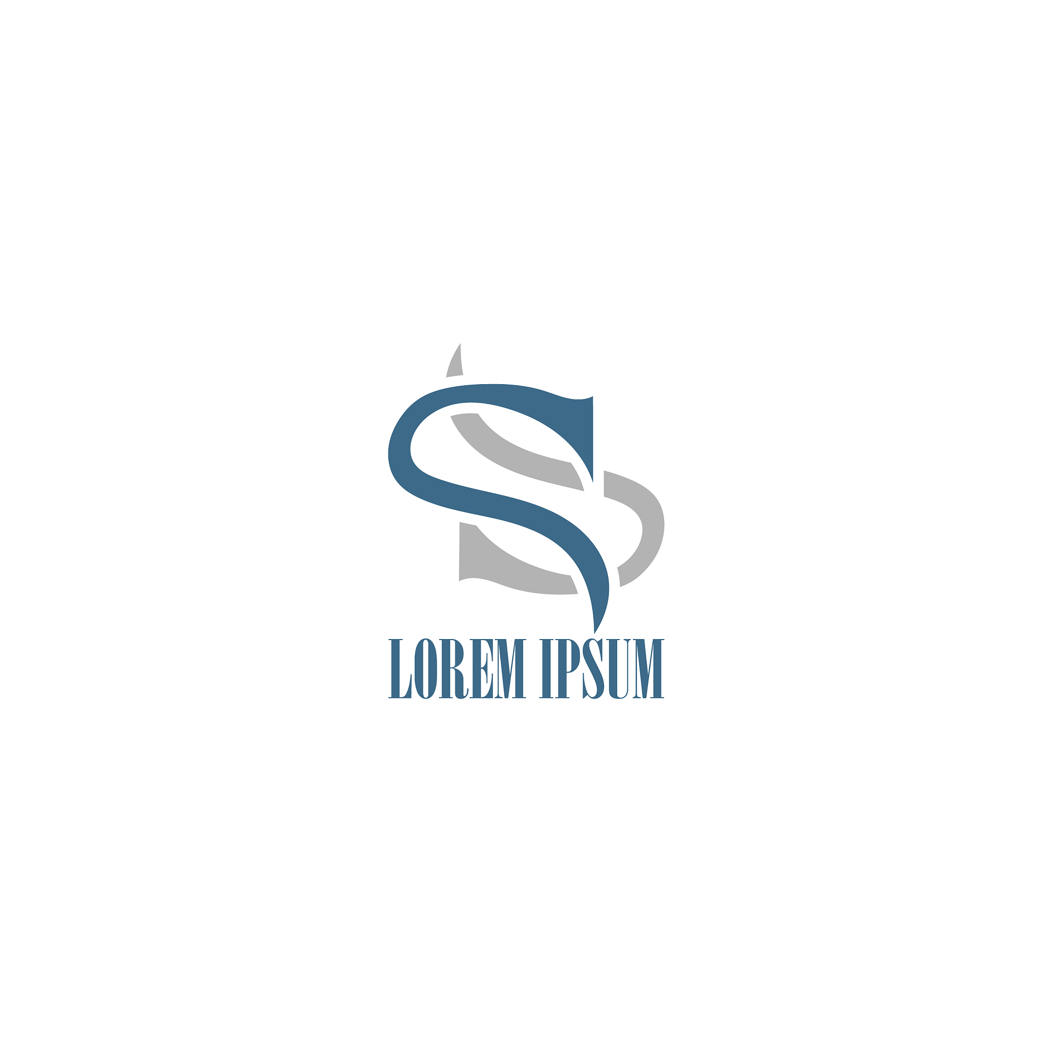 simple elegant letter s logo design