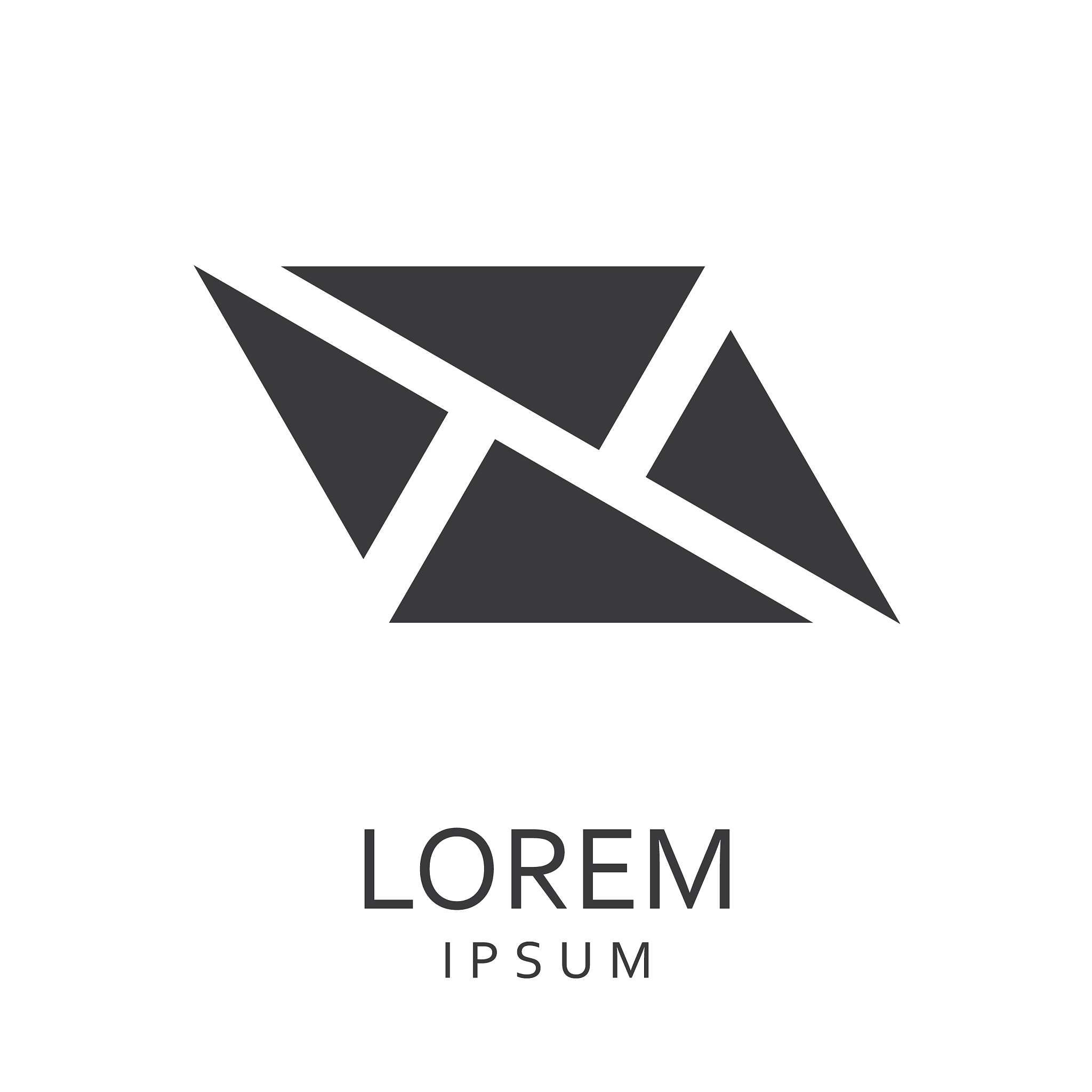 black abstract logo