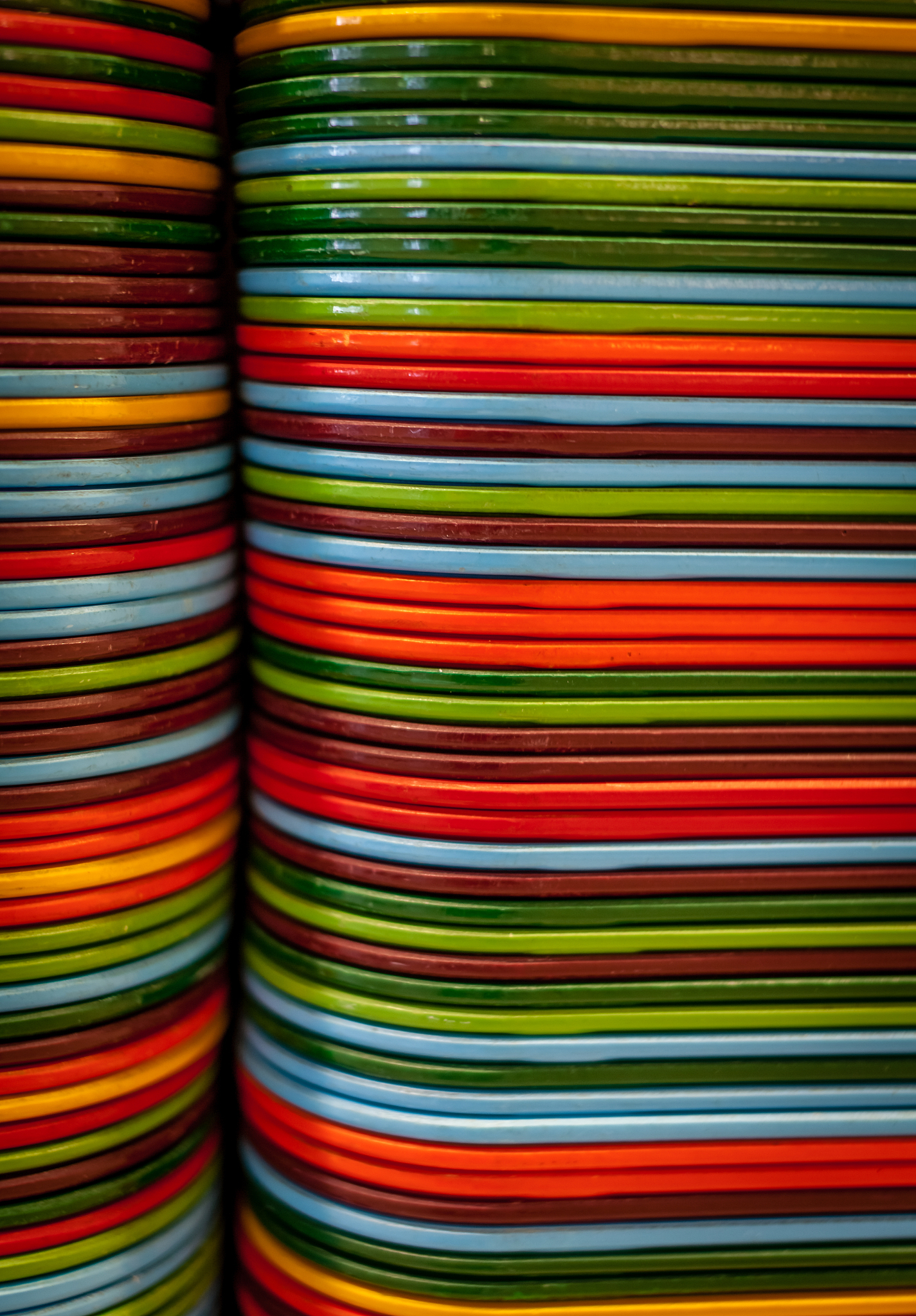 colorful food trays