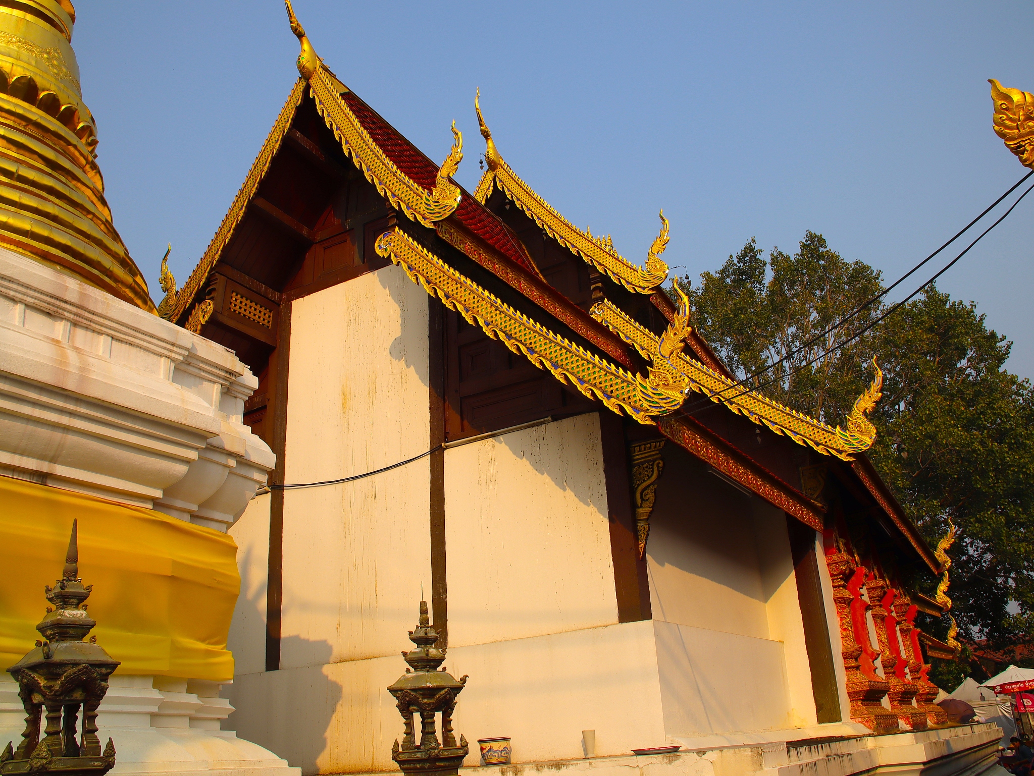 temple in chiangmai thailand beautifully decorated