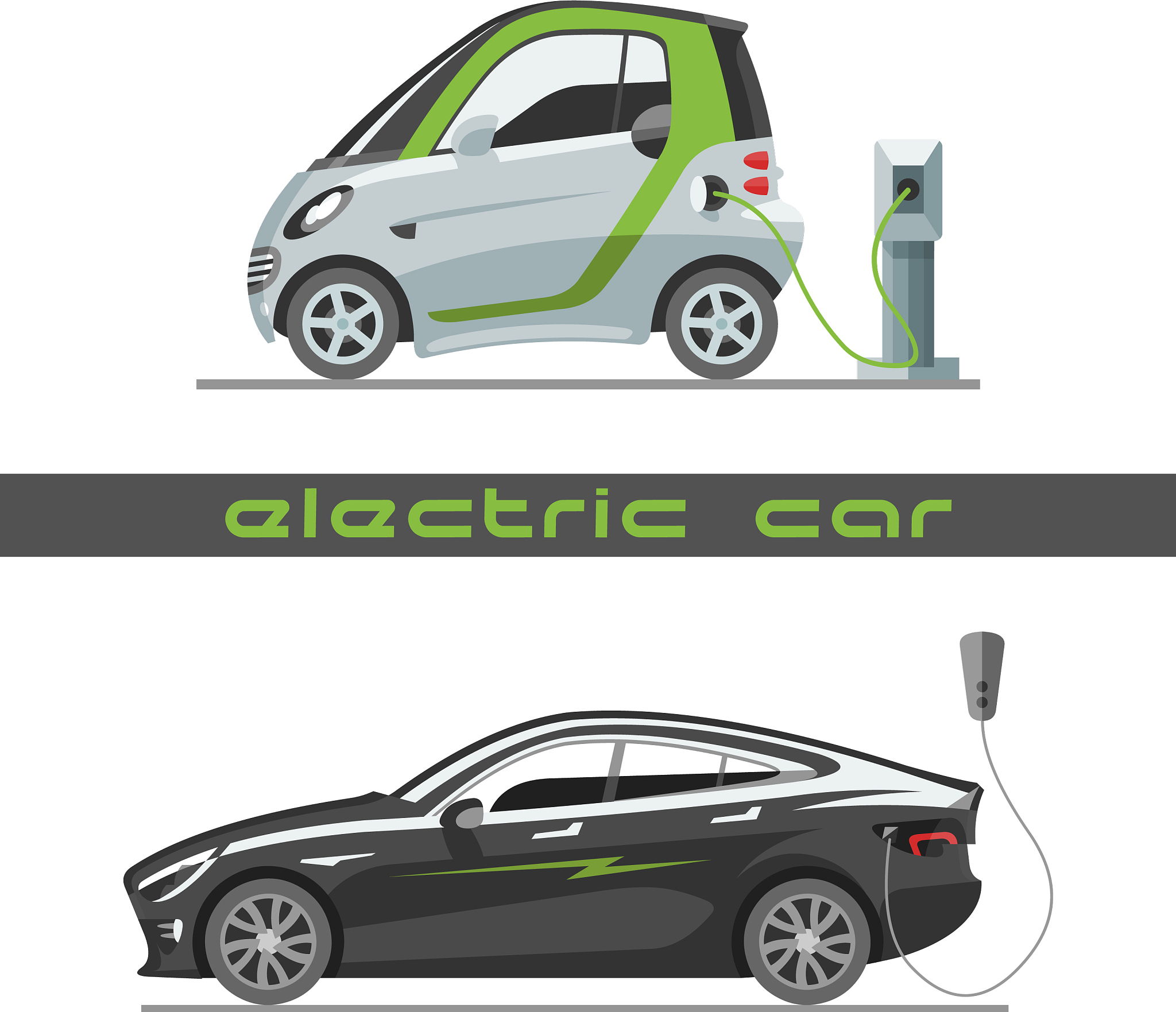electric car with solar panels eco transport