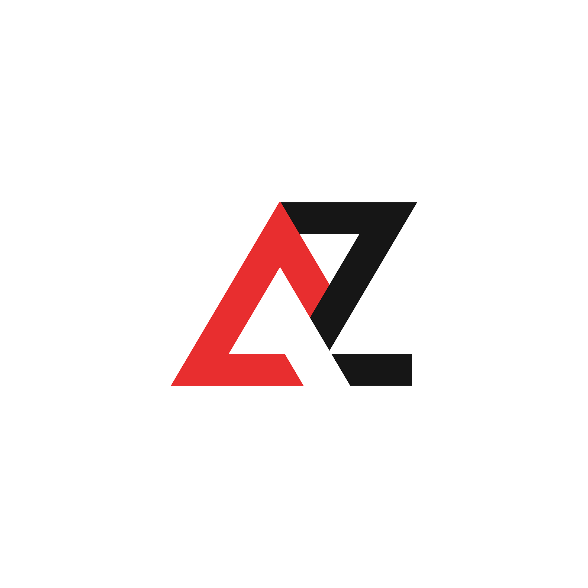 initial letter az or za logo design template
