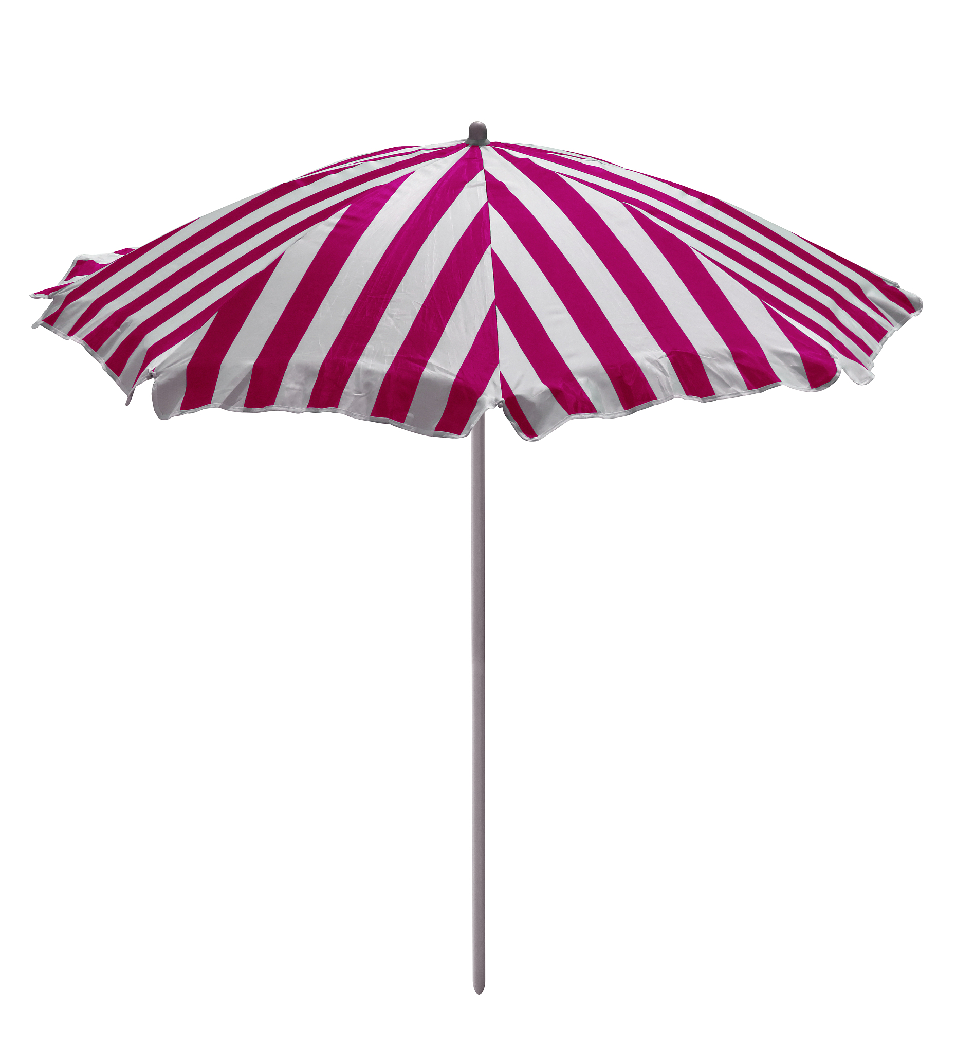 beach umbrella - pink-white striped