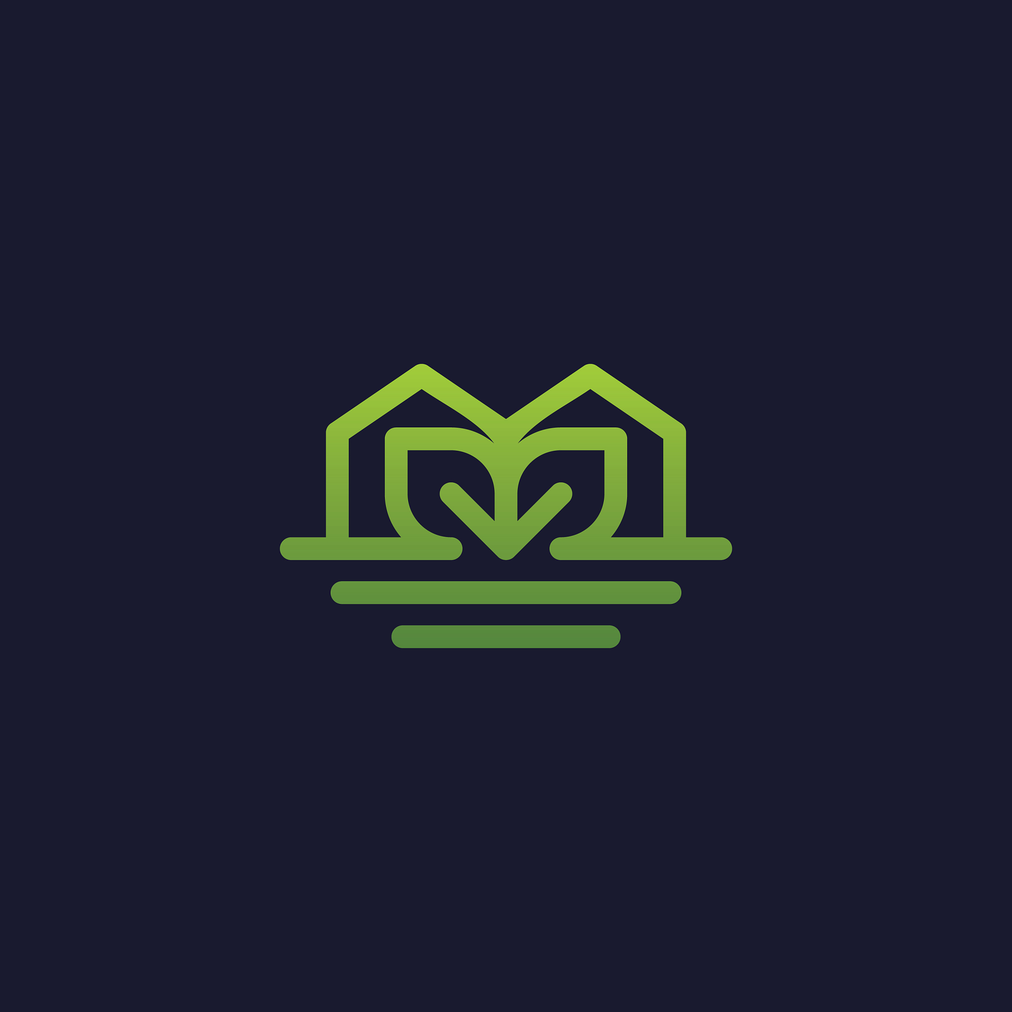 home leaf line logo