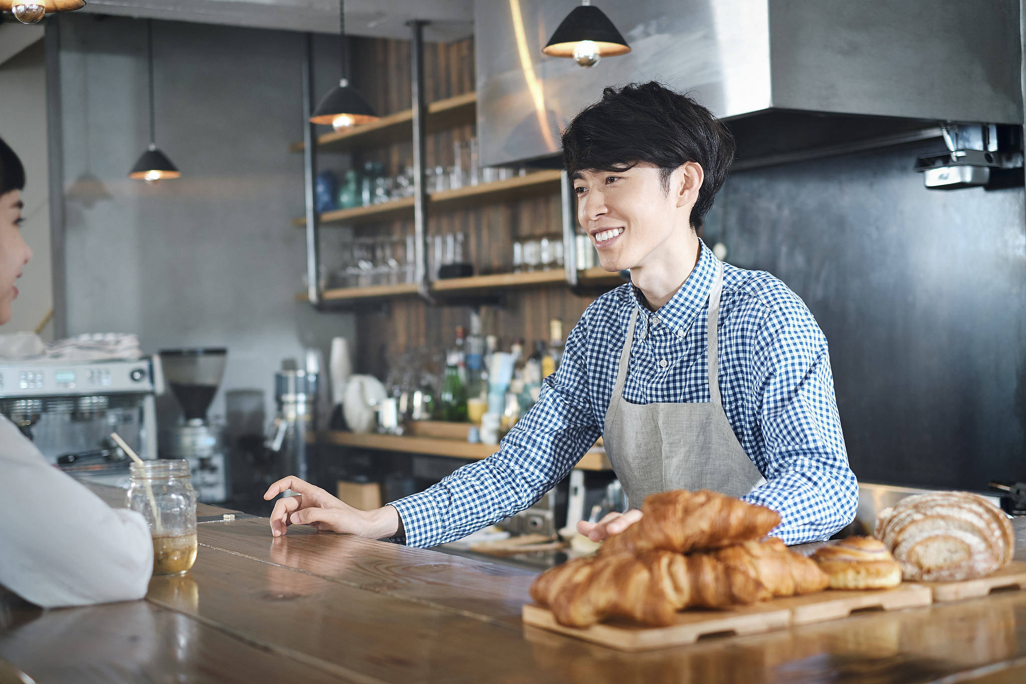 staff working at a cafe