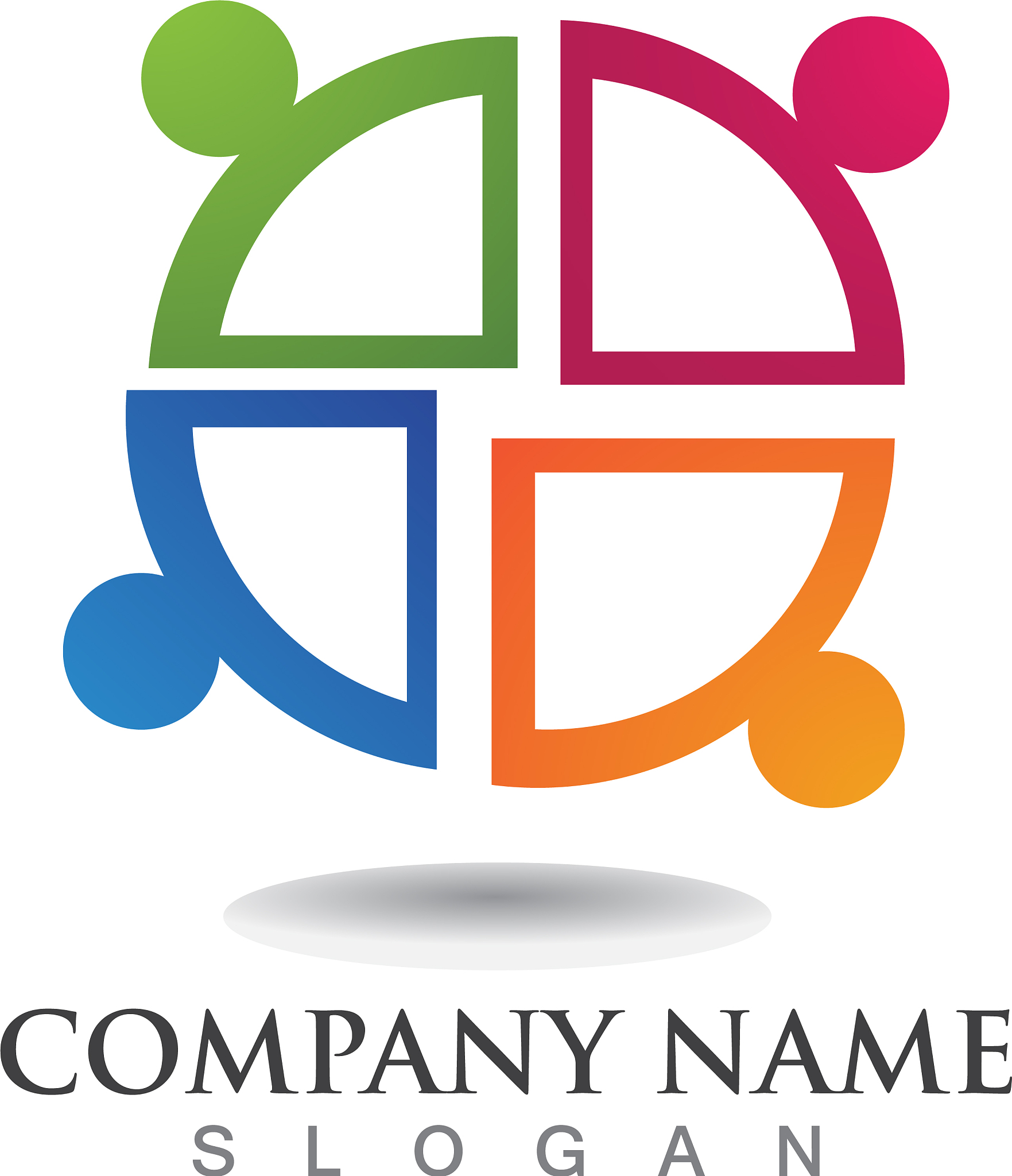 community people logo and symbols template