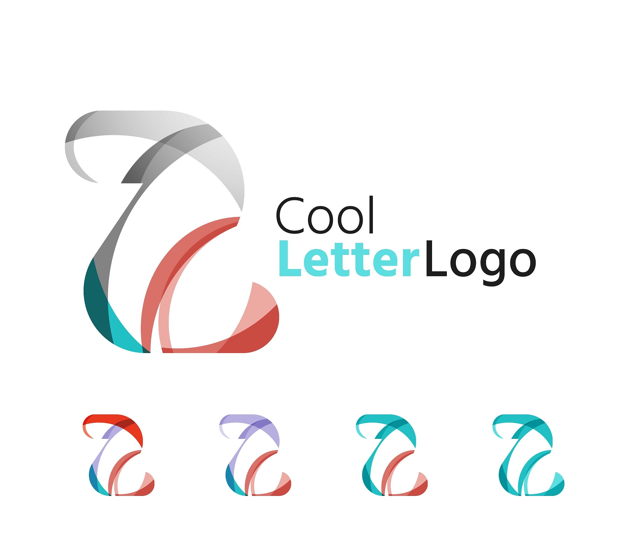 set of abstract z letter company logos business
