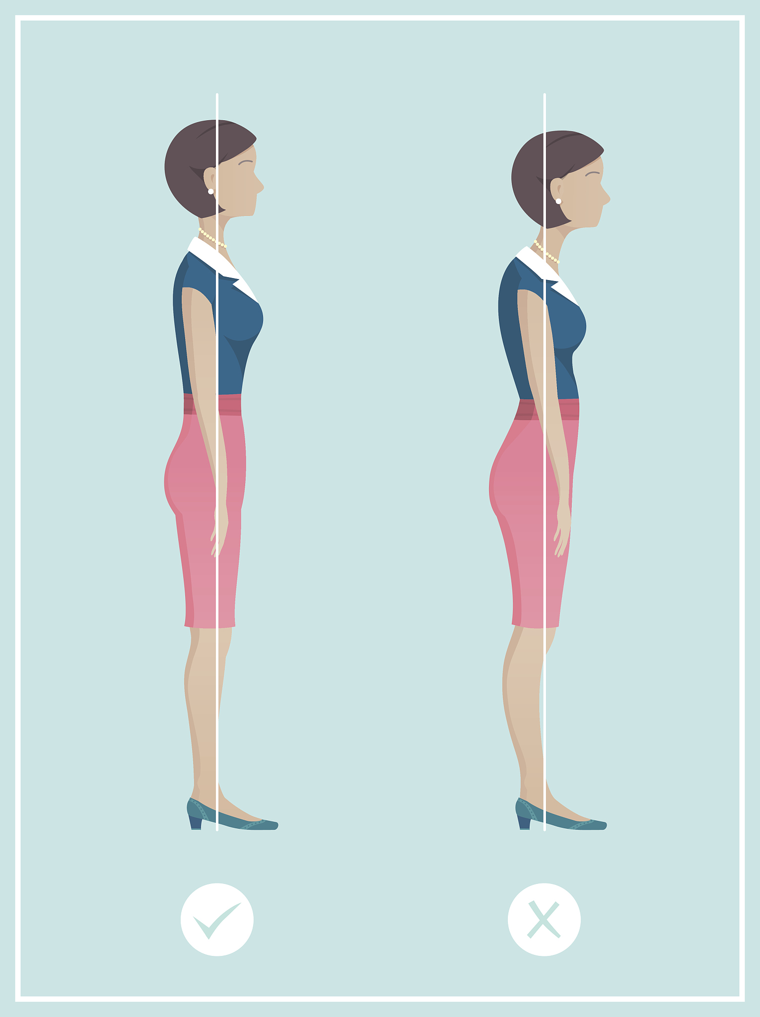 女士在站立时要挺胸收腹双脚可以呈丁字形吗