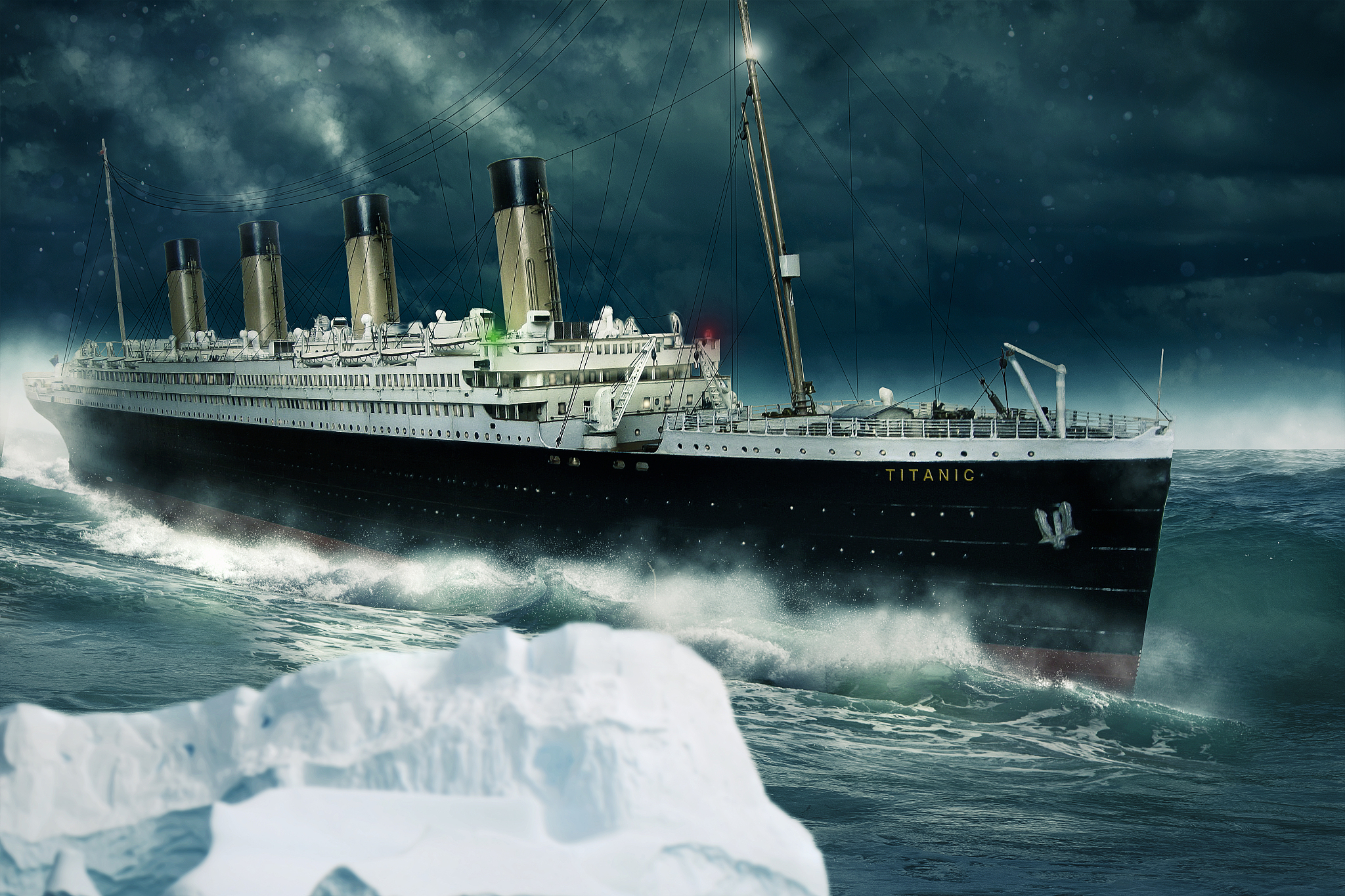 titanic on the ride over the atlantic