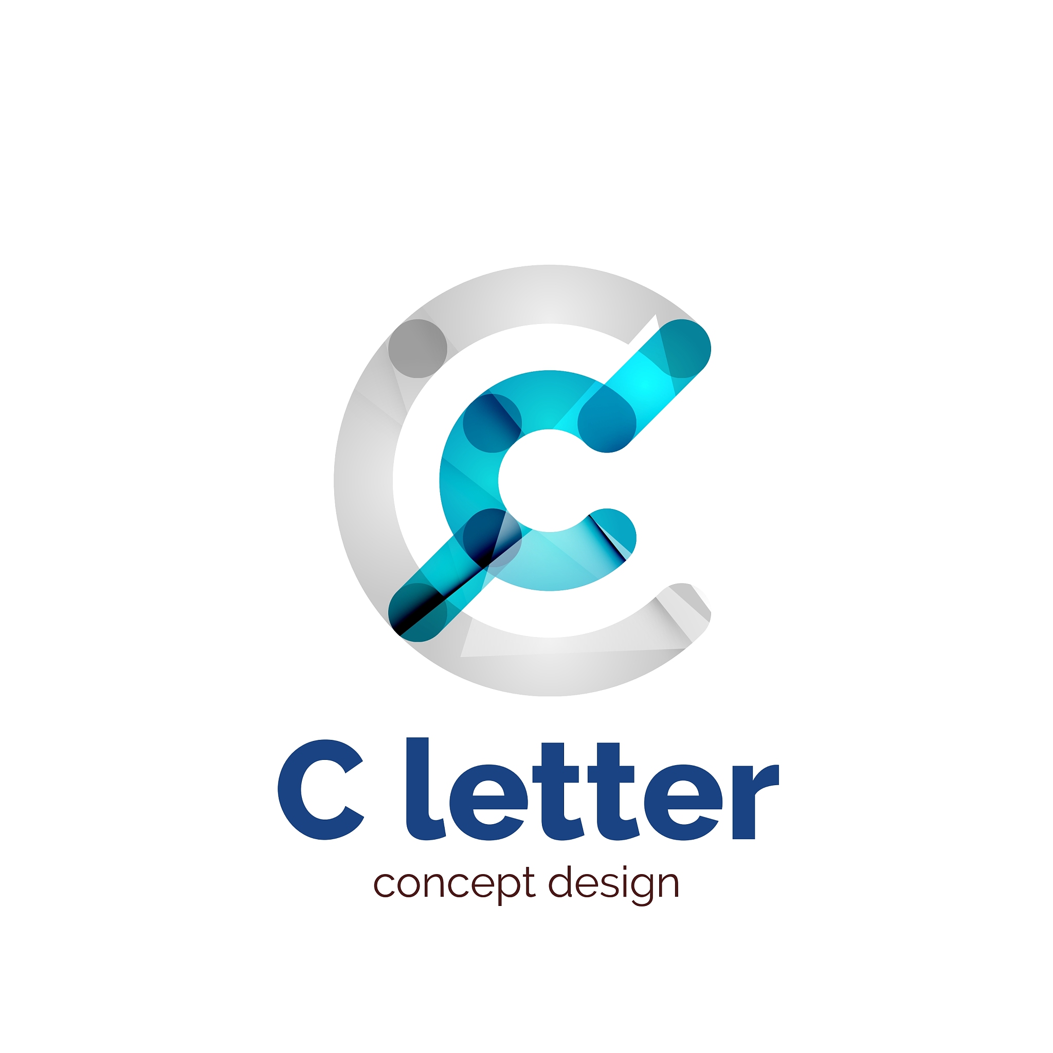 modern minimalistic letter concept logo