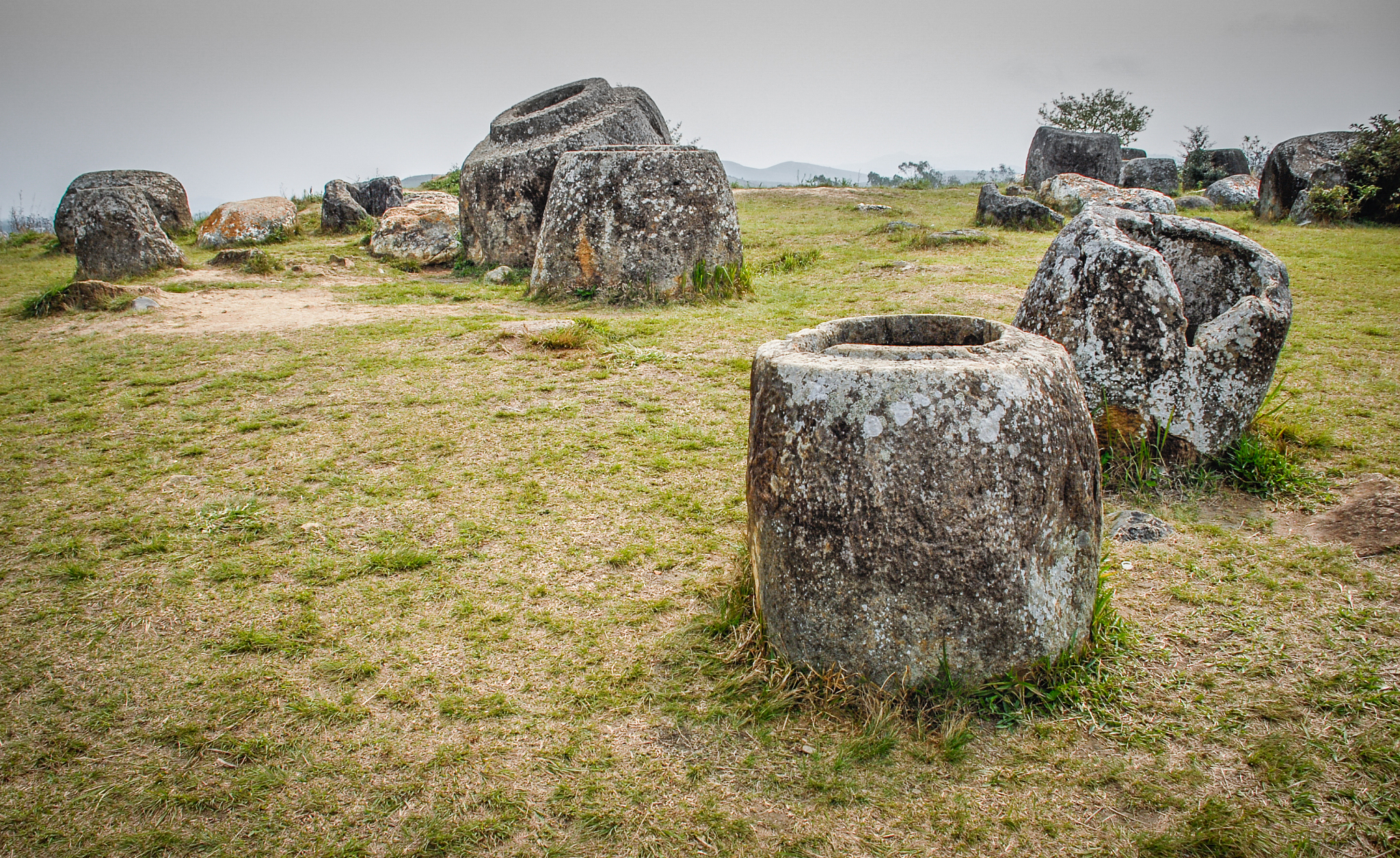 the plains of jars,archaeological site,near phonsovan,laos
