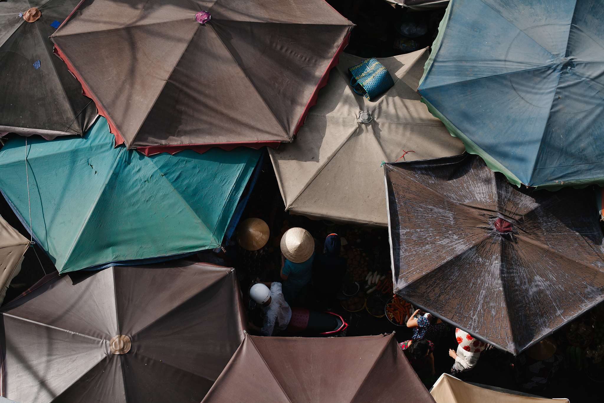 market umbrellas