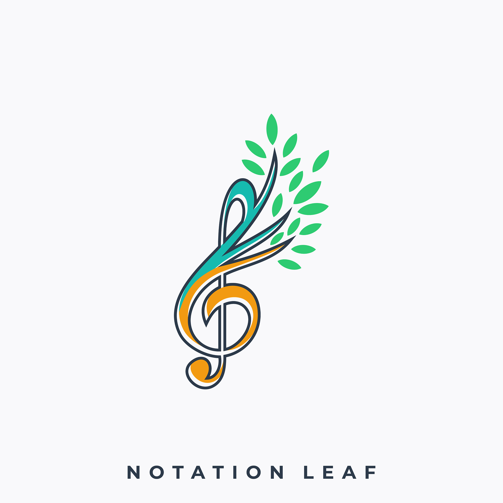 leaf music icon application template