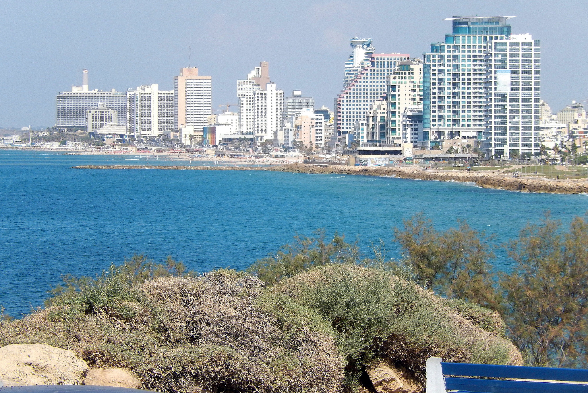tel aviv coastline seen from jaffa