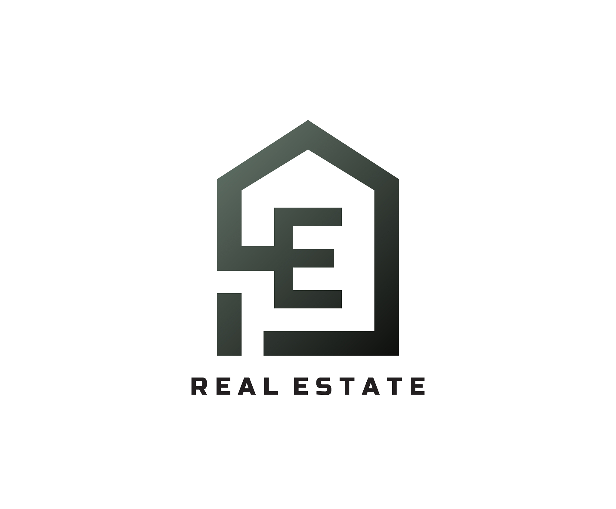 e letter creative and unique logo icon creative