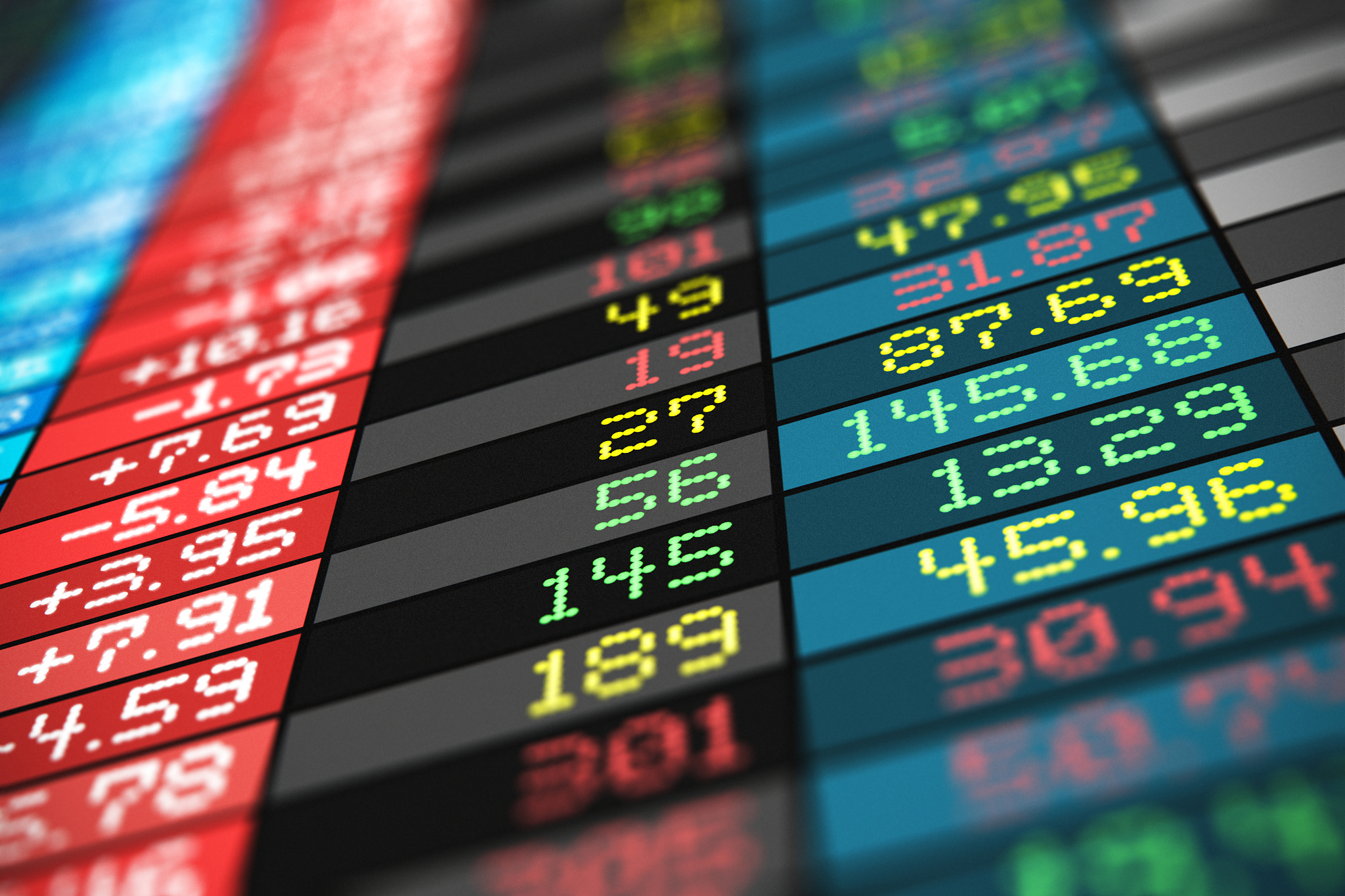 stock exchange market trade data