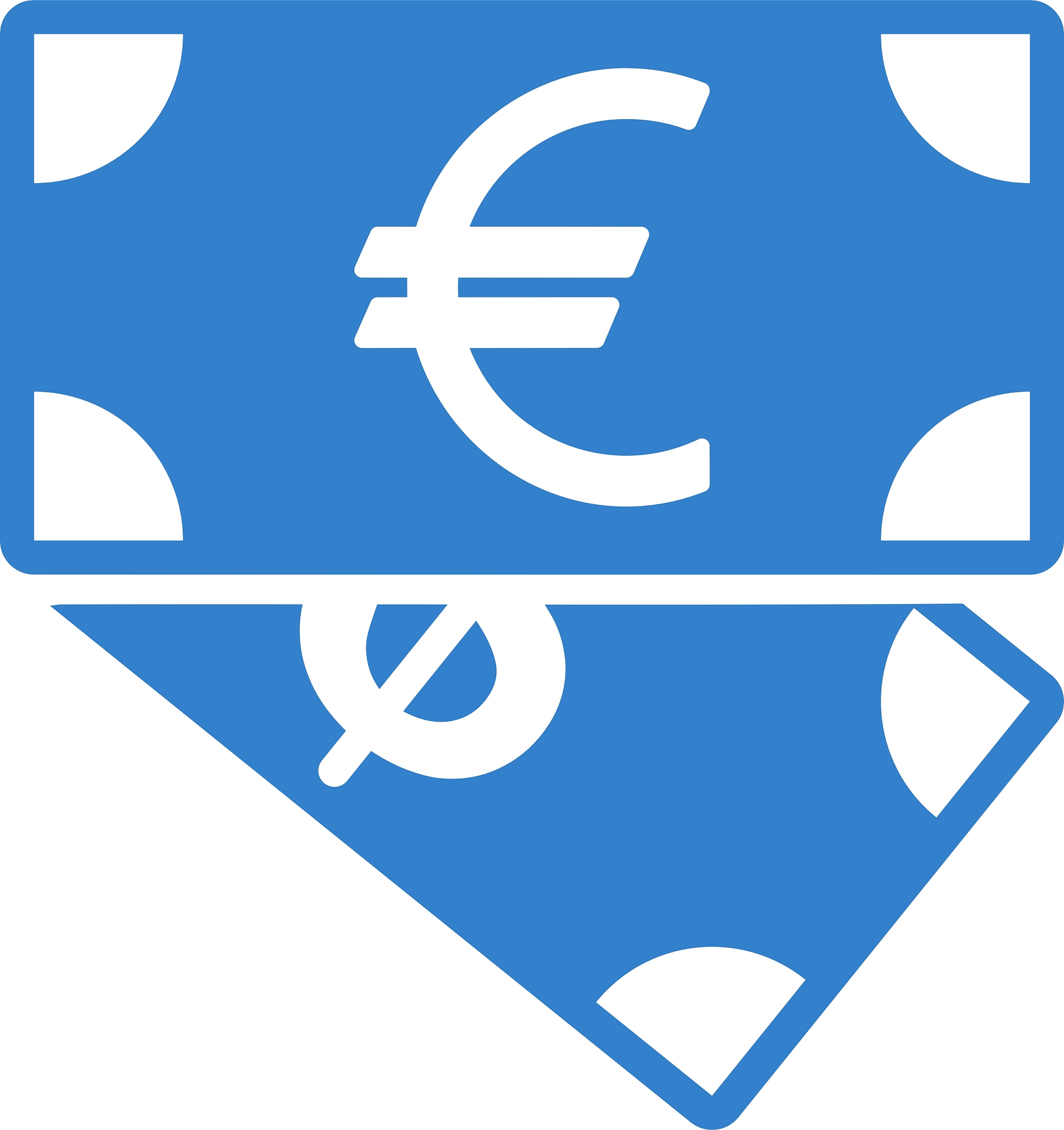 banknotes icon from business bicolor set