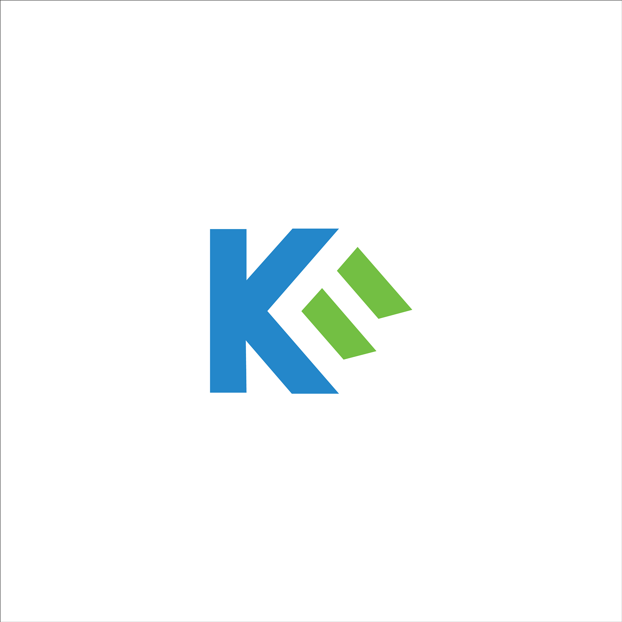 initial letter km or mk logo design template
