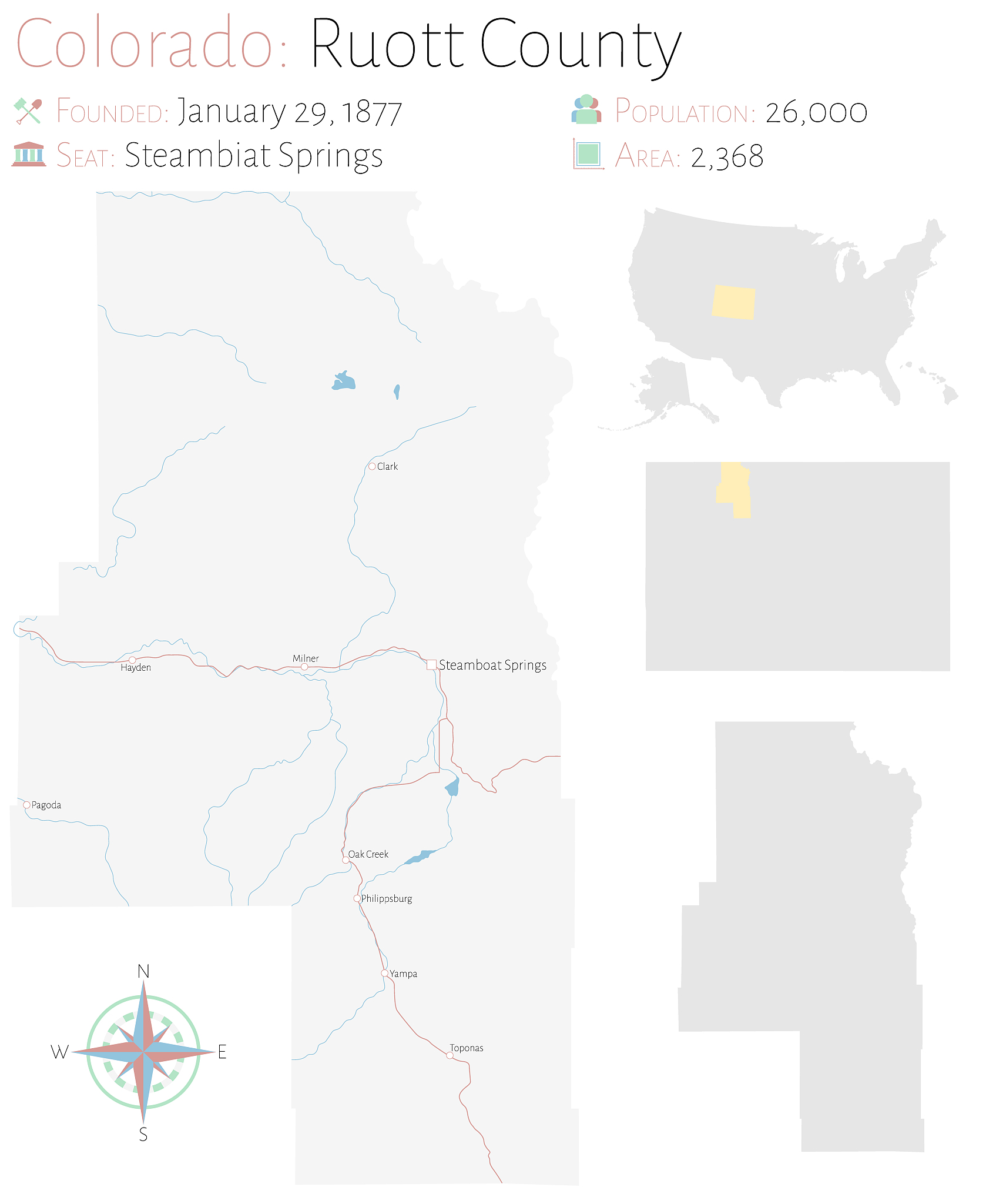 map of ruott county in colorado