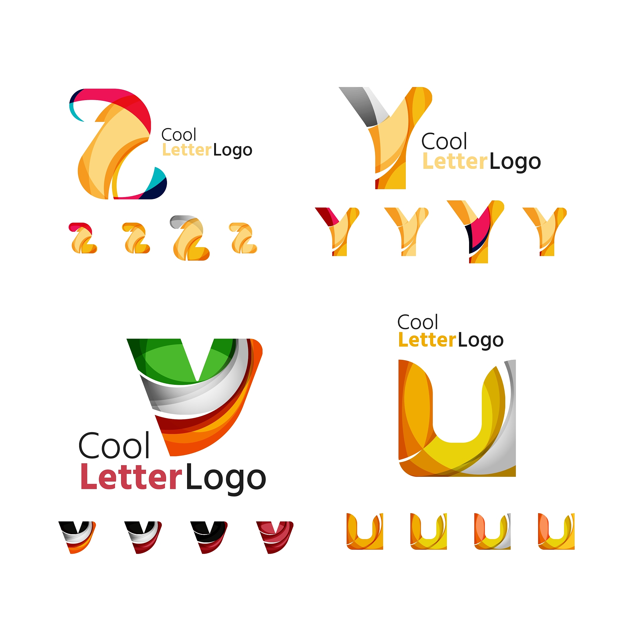 letter business emblem collection