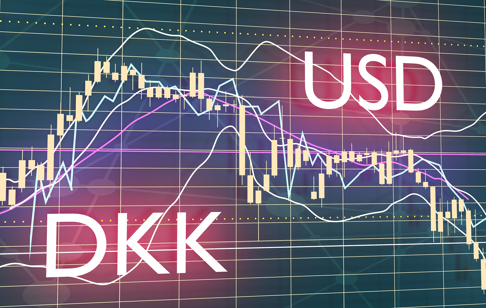 candlestick stock exchange background