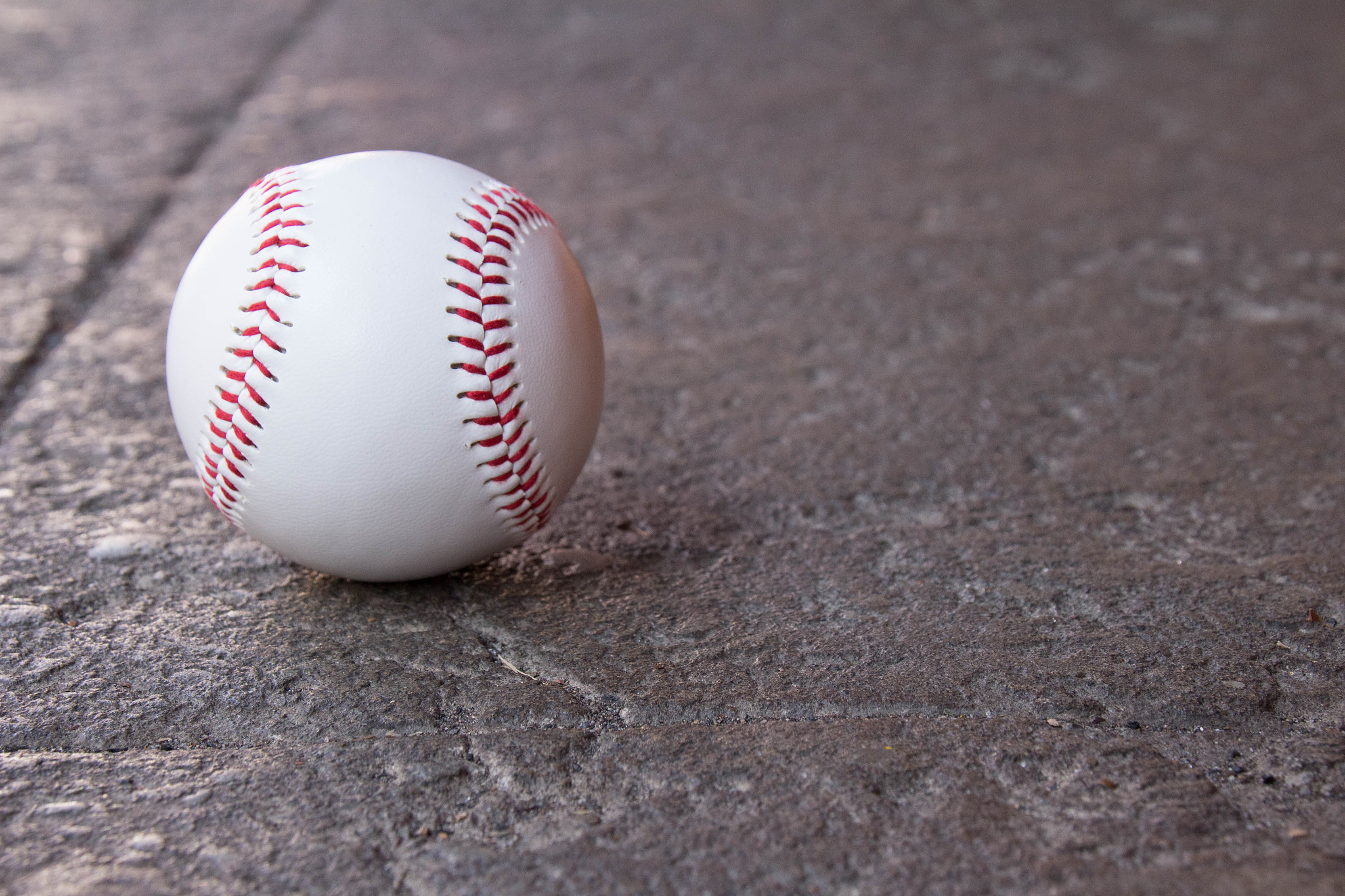 the ball has fallen outside of the baseball field