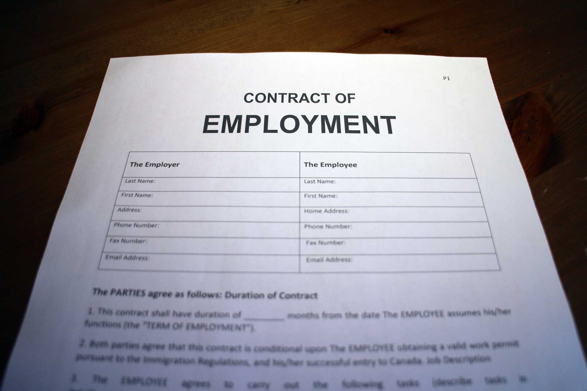 劳务分包合同模板免费下载