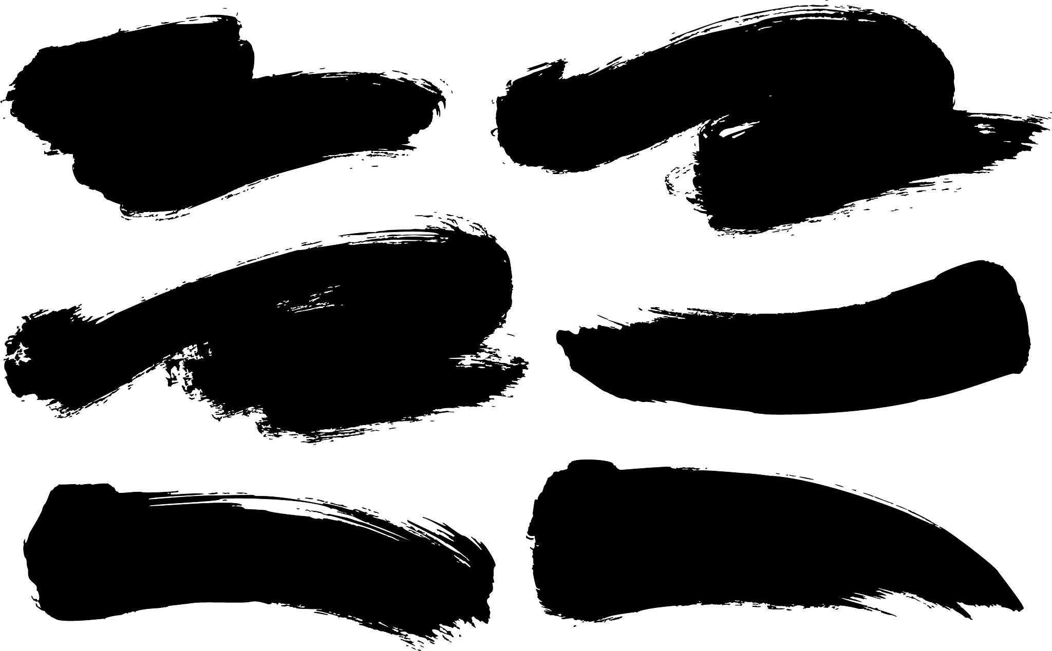 grunge brush strokes collection