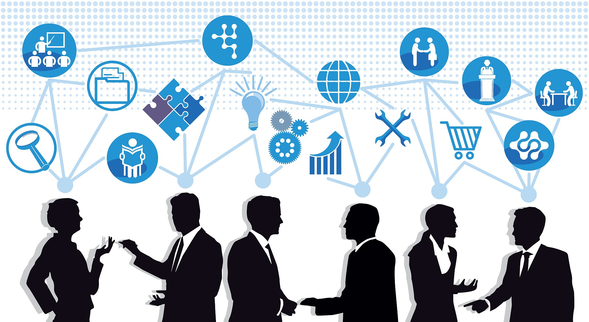 communication and opinion in the group, illustration
