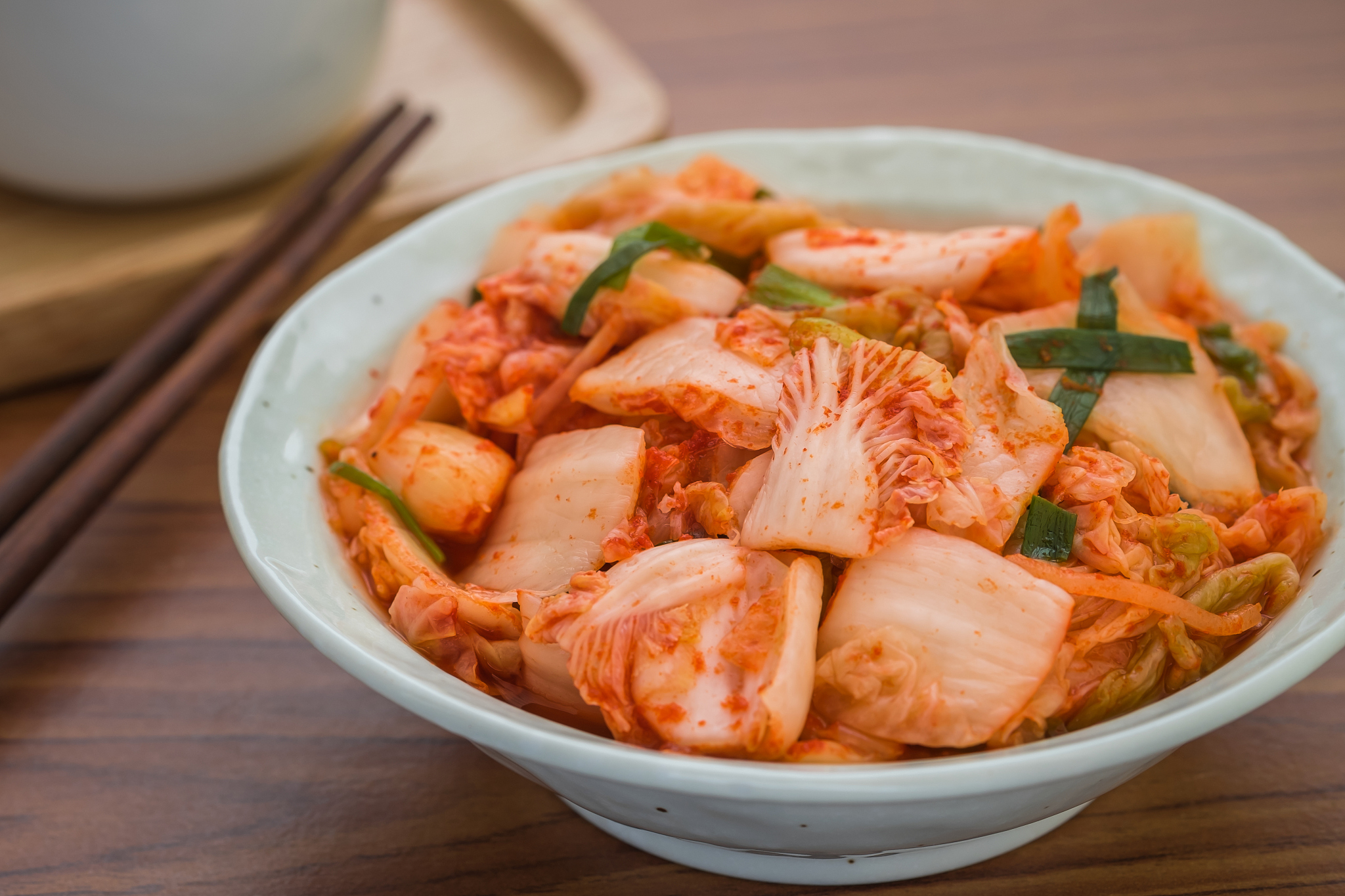 kimchi in bowl, korean food