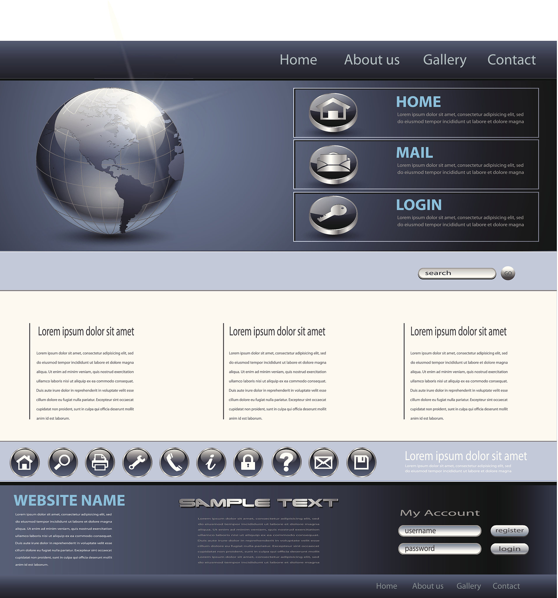 business website template