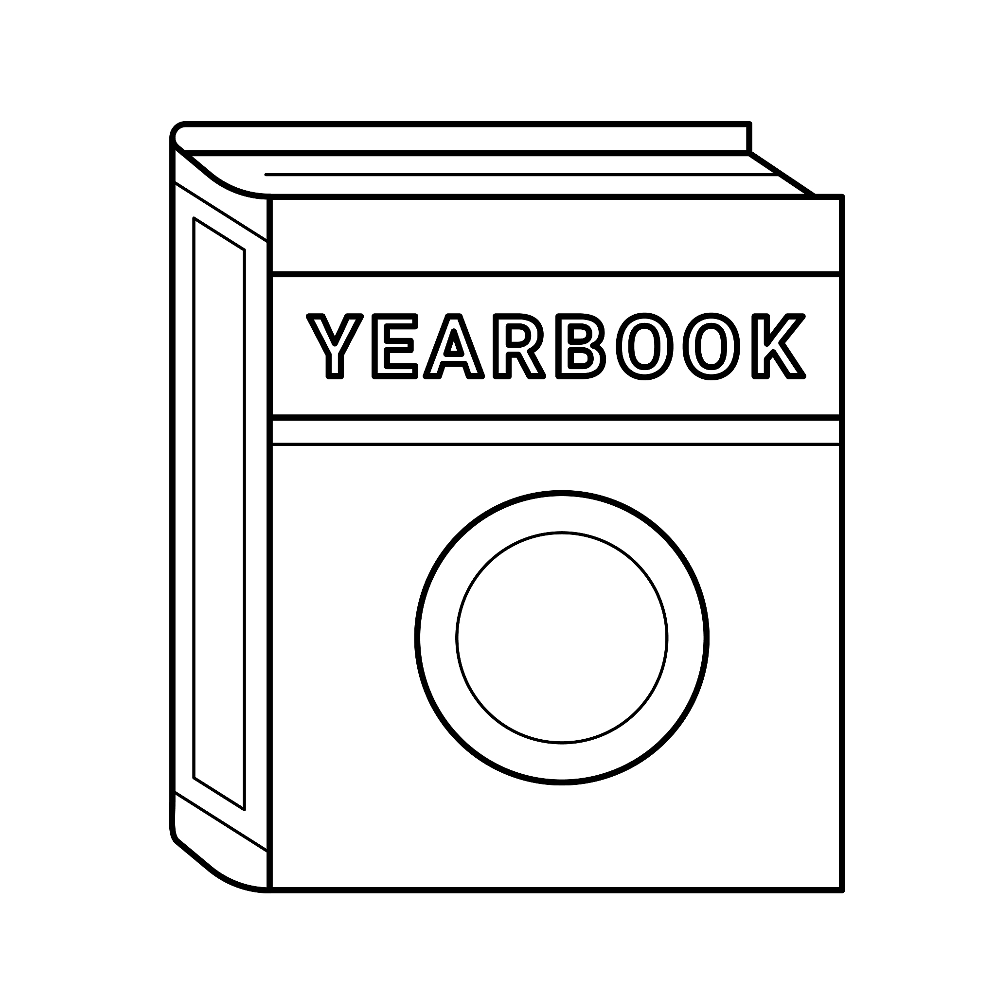 yearbook vector line icon
