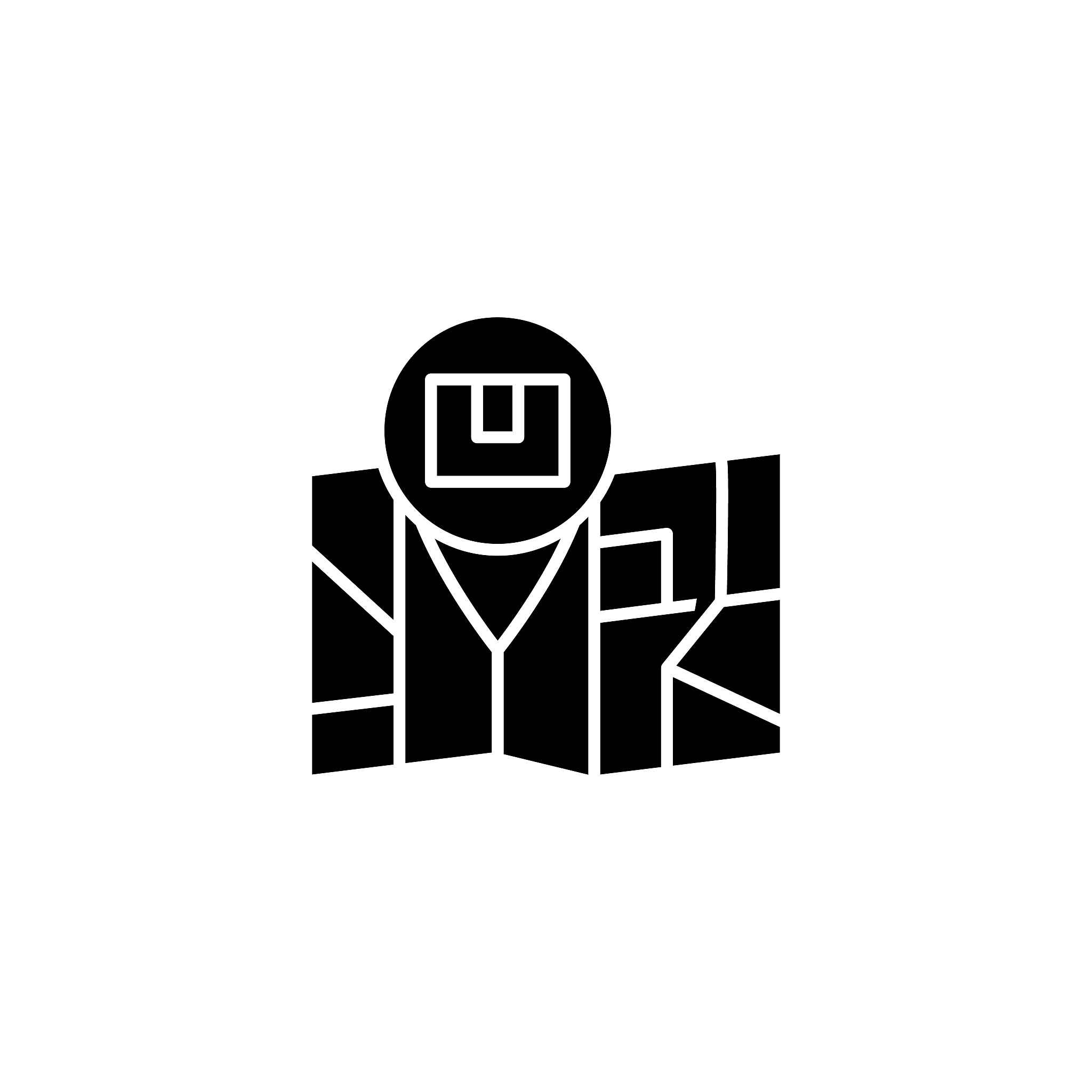 shipping address black icon concept. shipping address flat  vect