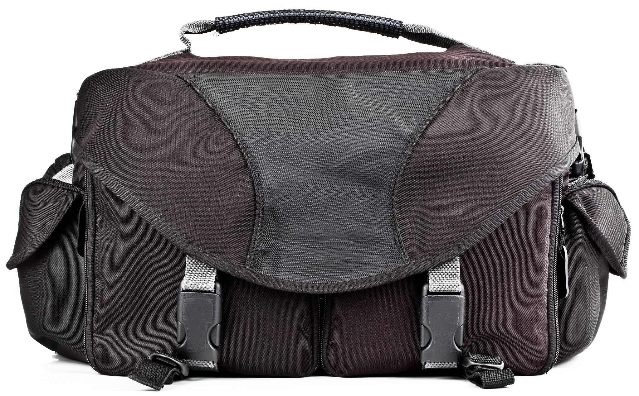 black camera bag