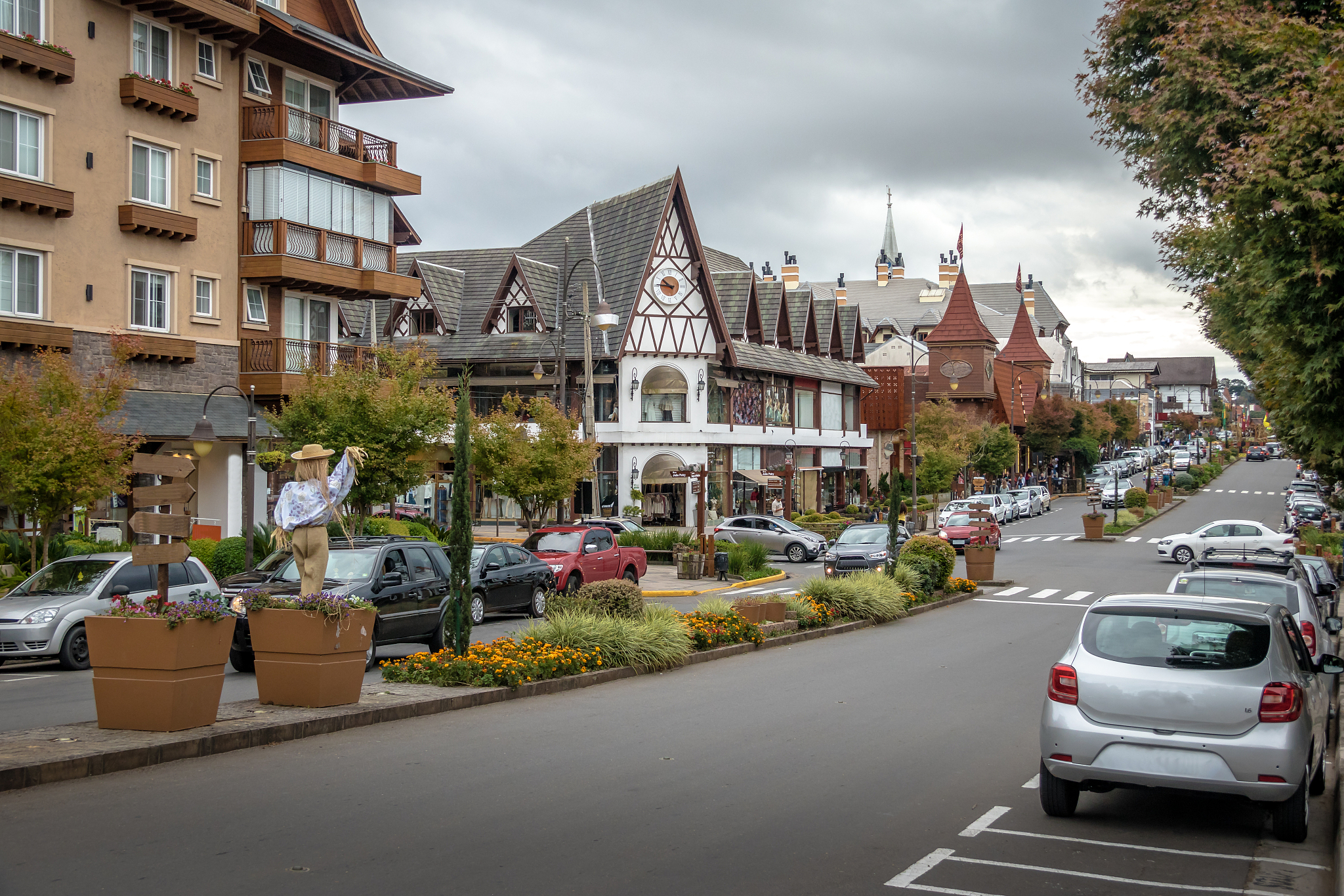 street and architecture of gramado city - gramado, rio grande do