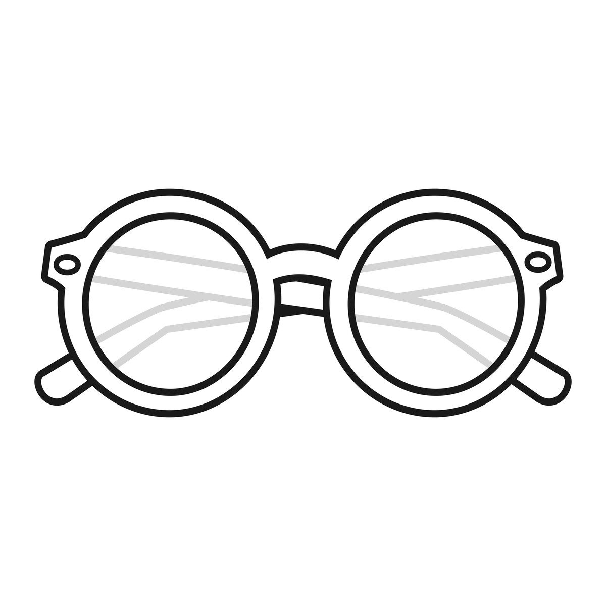 眼镜的图怎么画