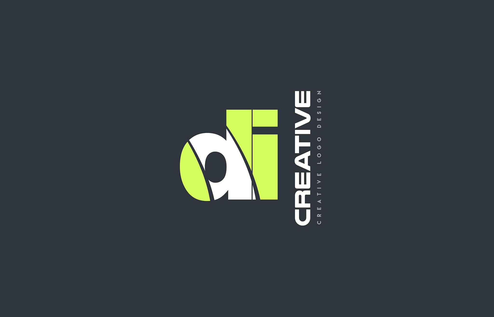 green letter di d i combination logo icon company