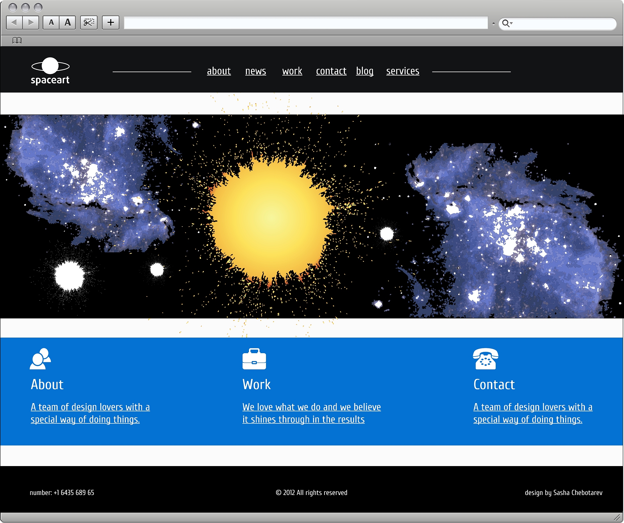 business template web site