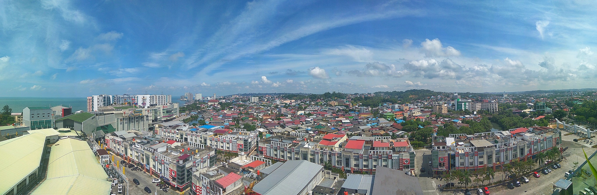 balikpapan city panoramic view