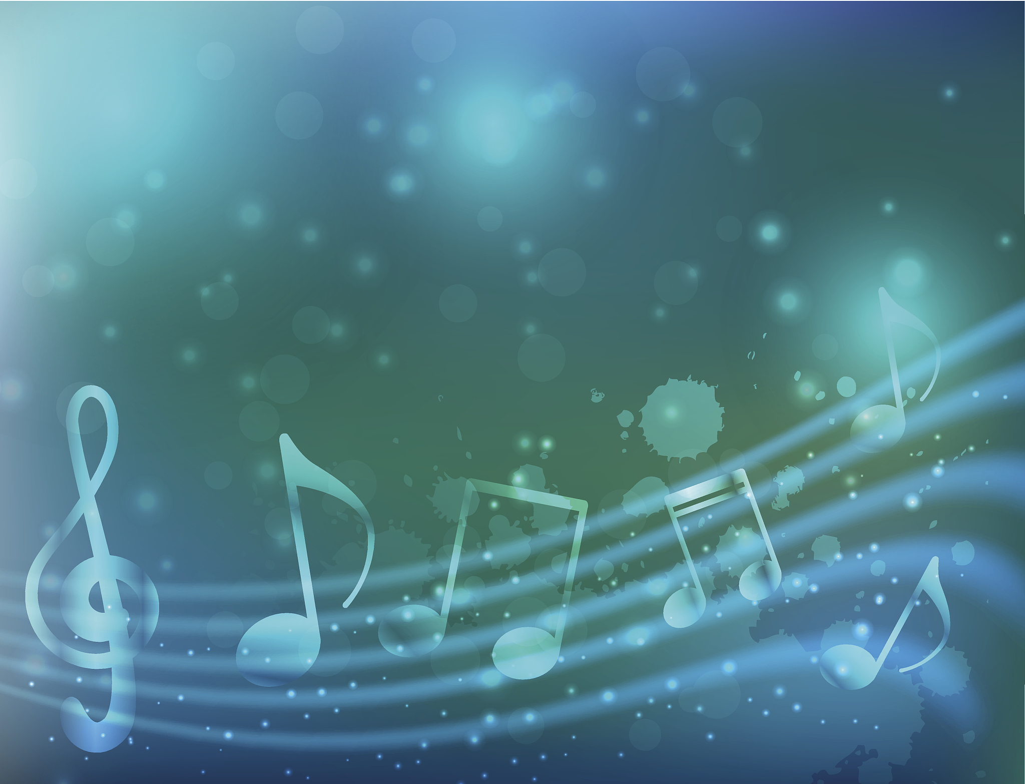 blue music background