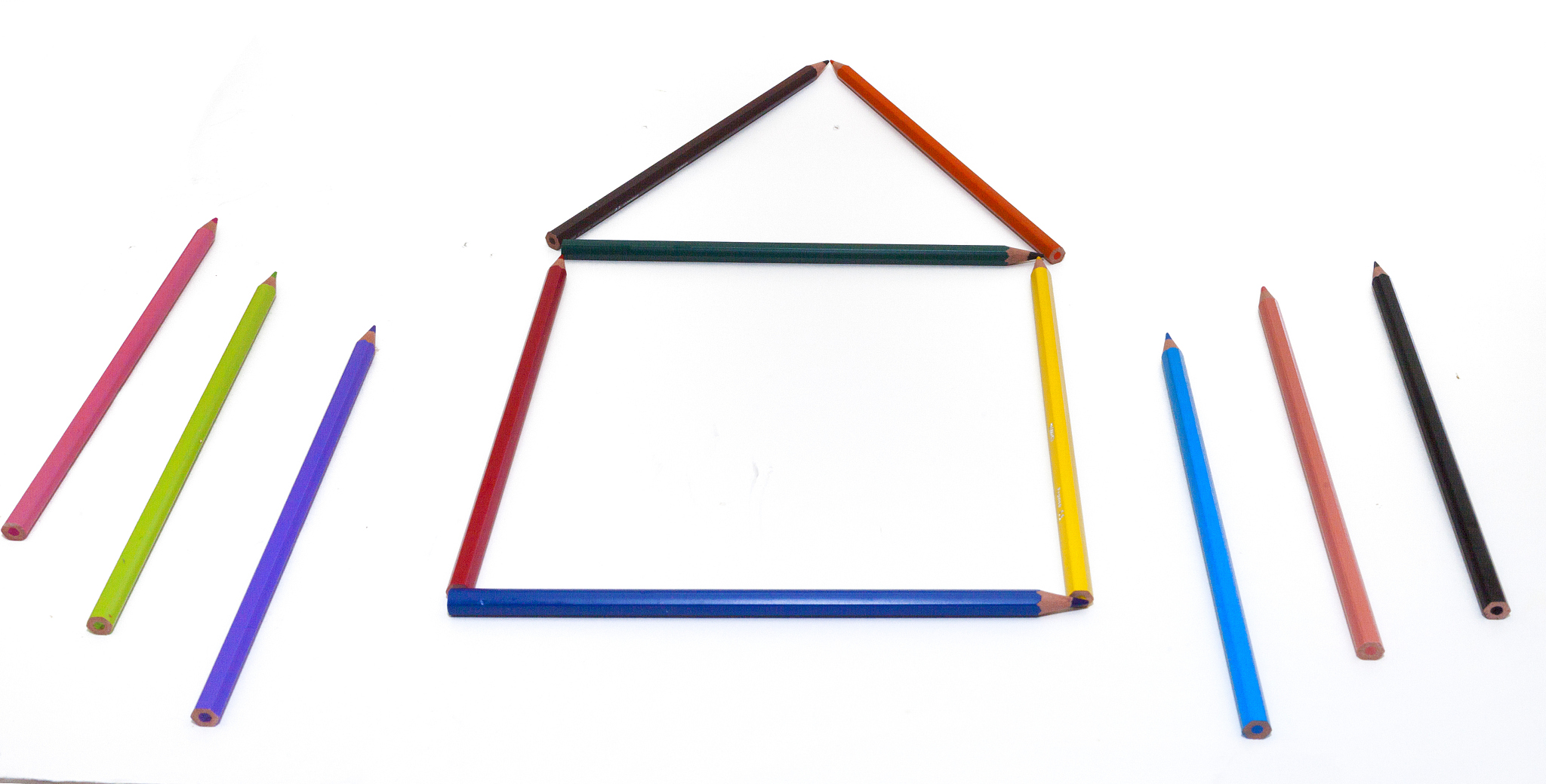 colourful pencils . stock image