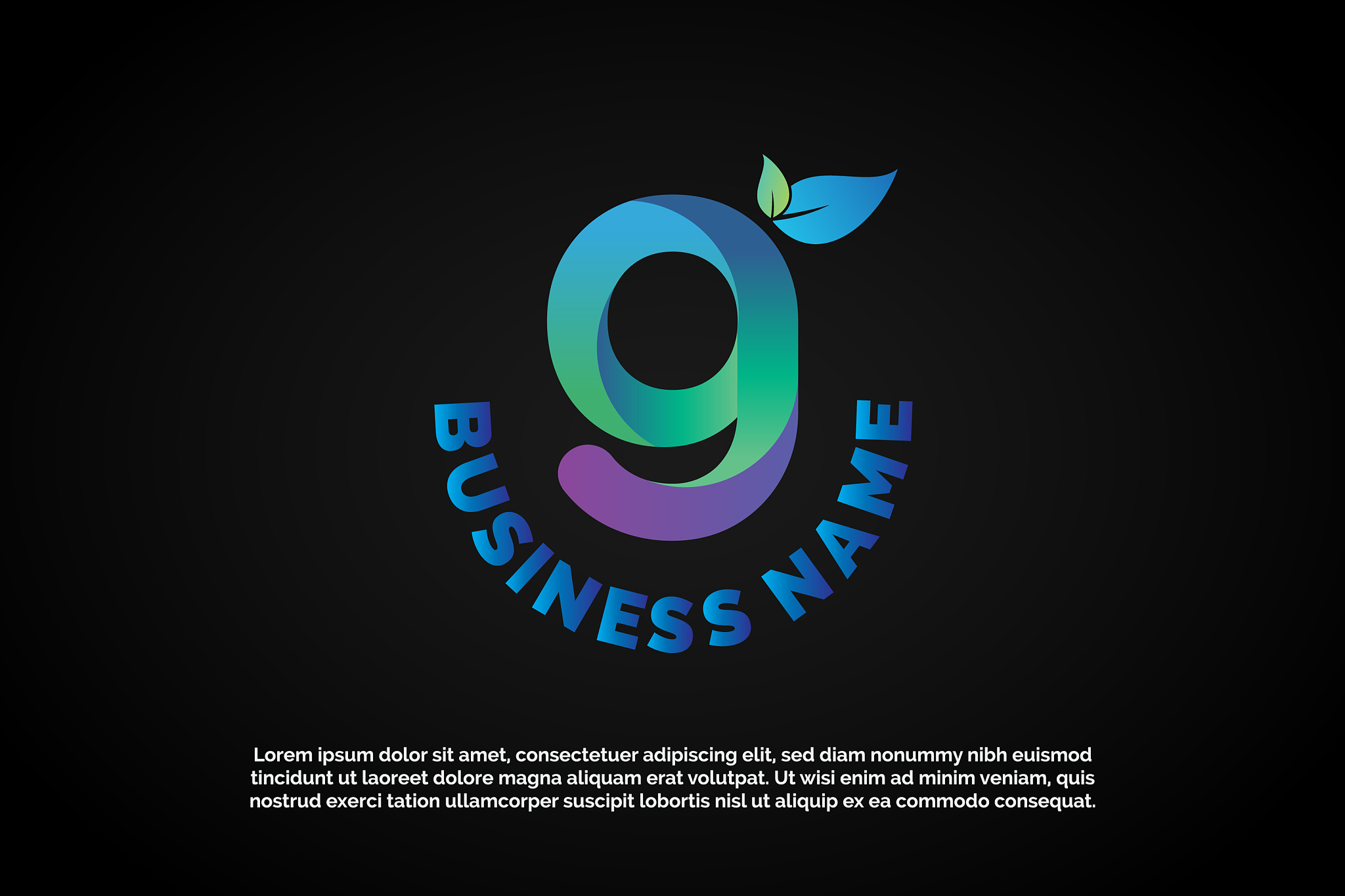 modern alphabet letter g logo template
