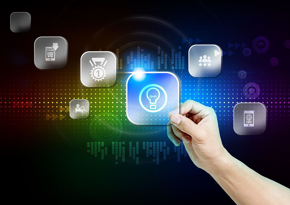 technology themed composite image