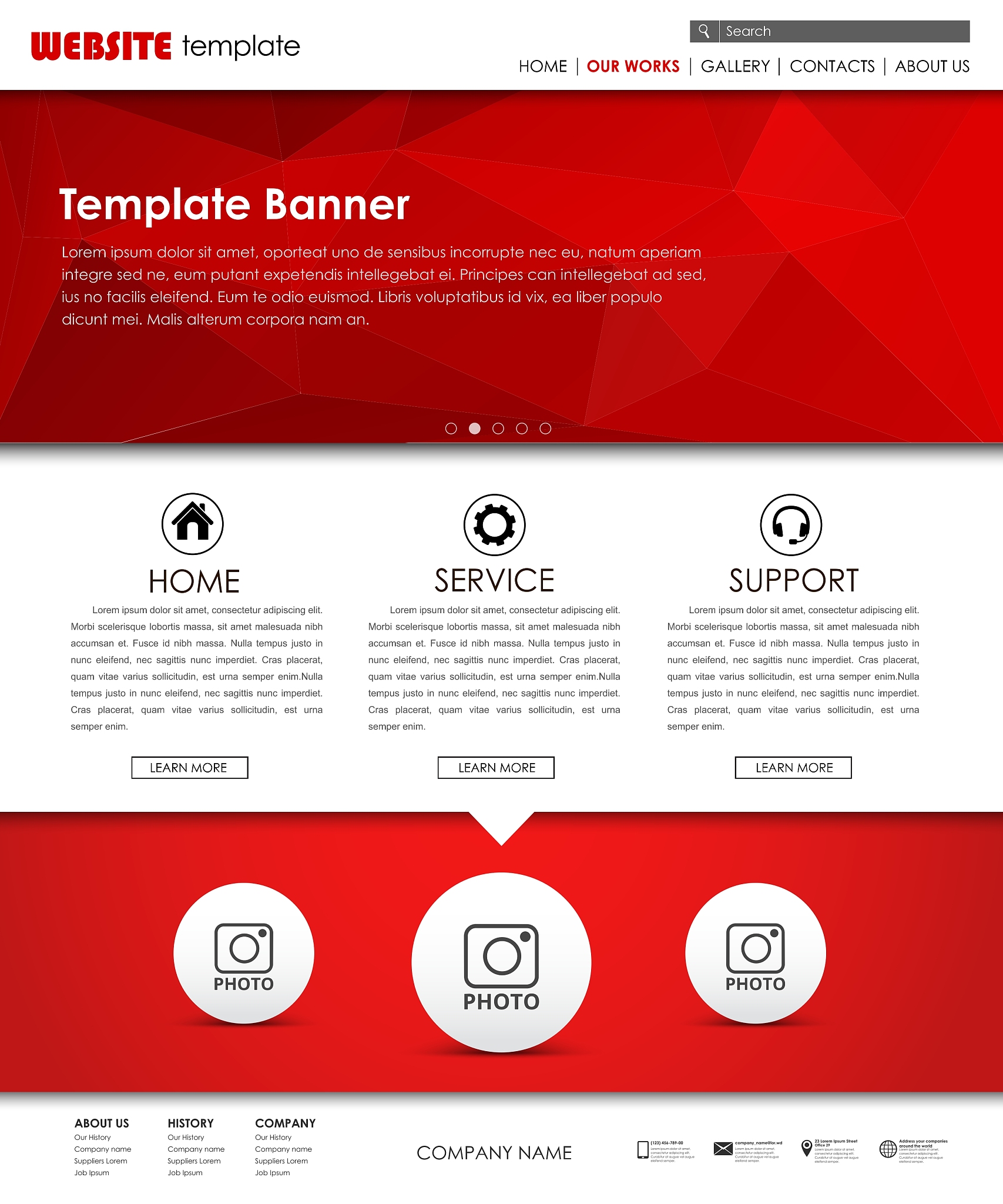 template web site