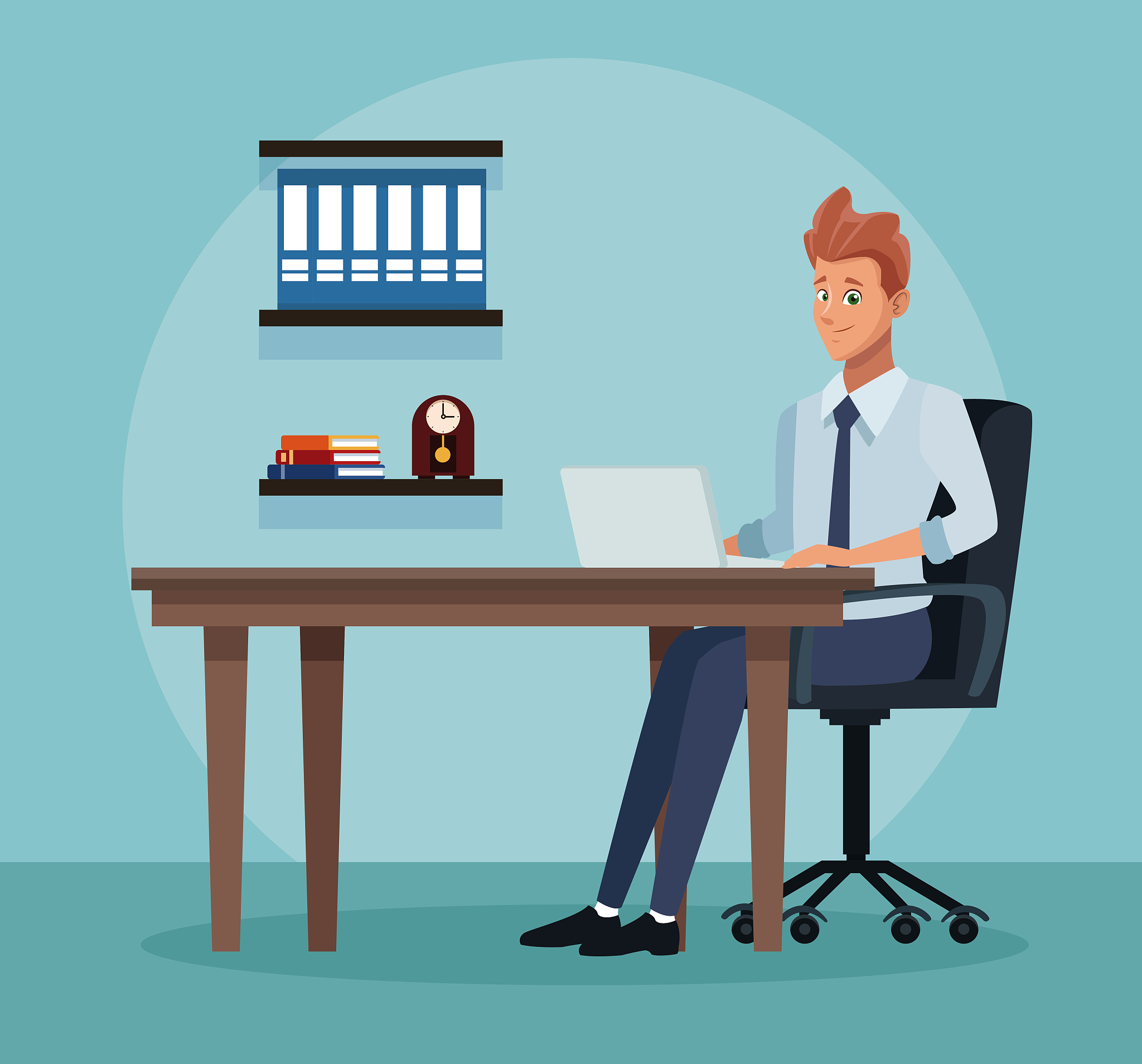 people at office