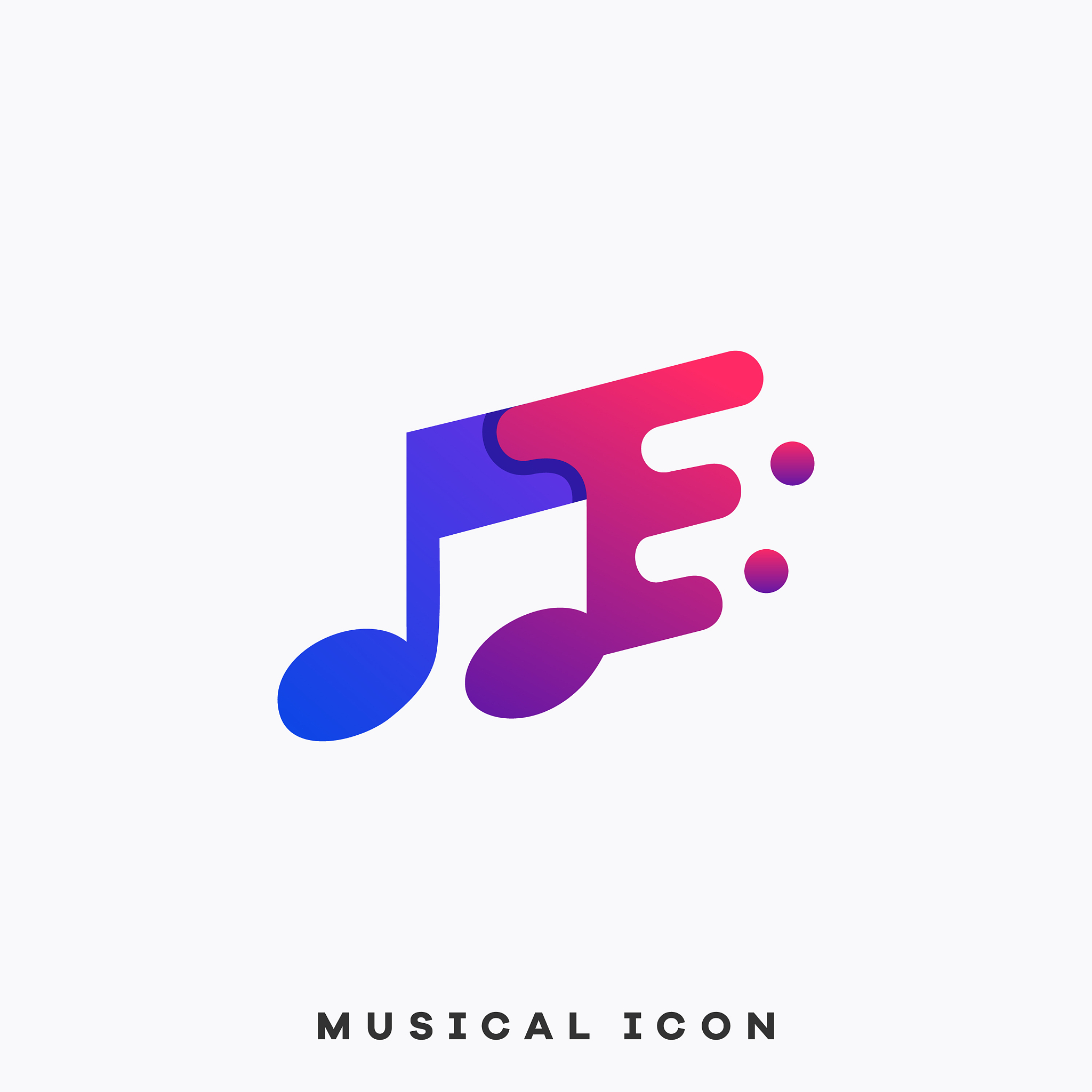 music notes design template
