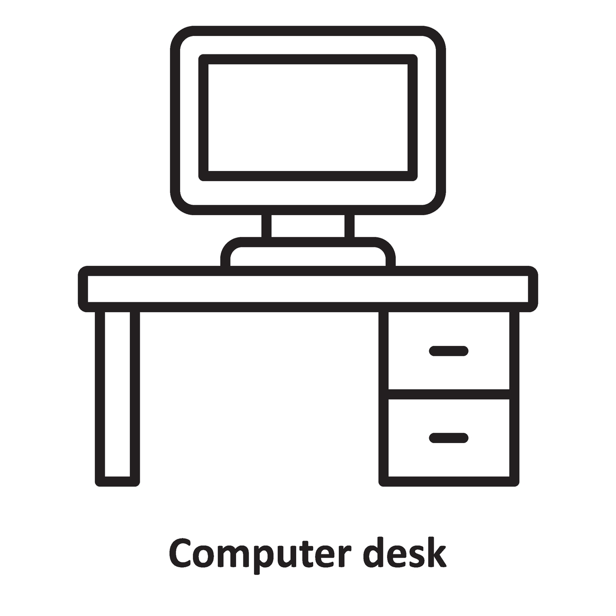 请详细写出一种防垃圾机房电脑桌的设计底稿