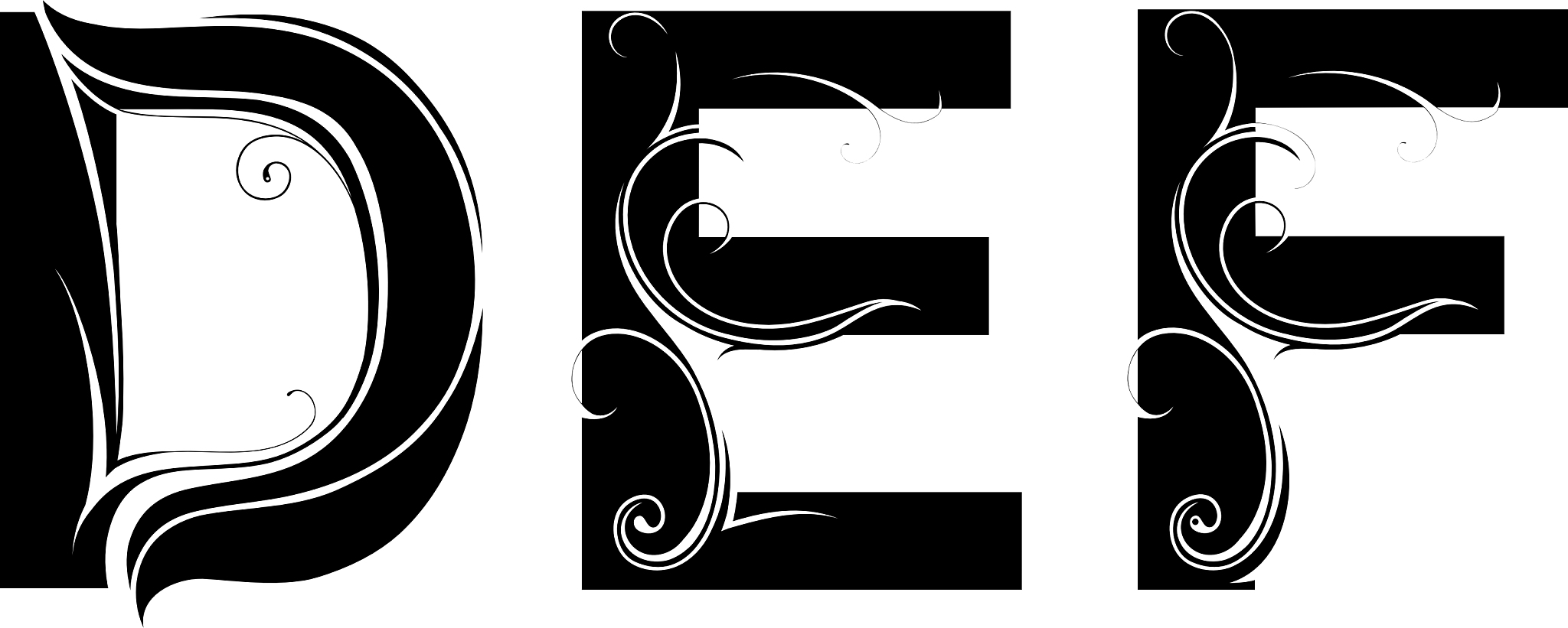 artistic font type