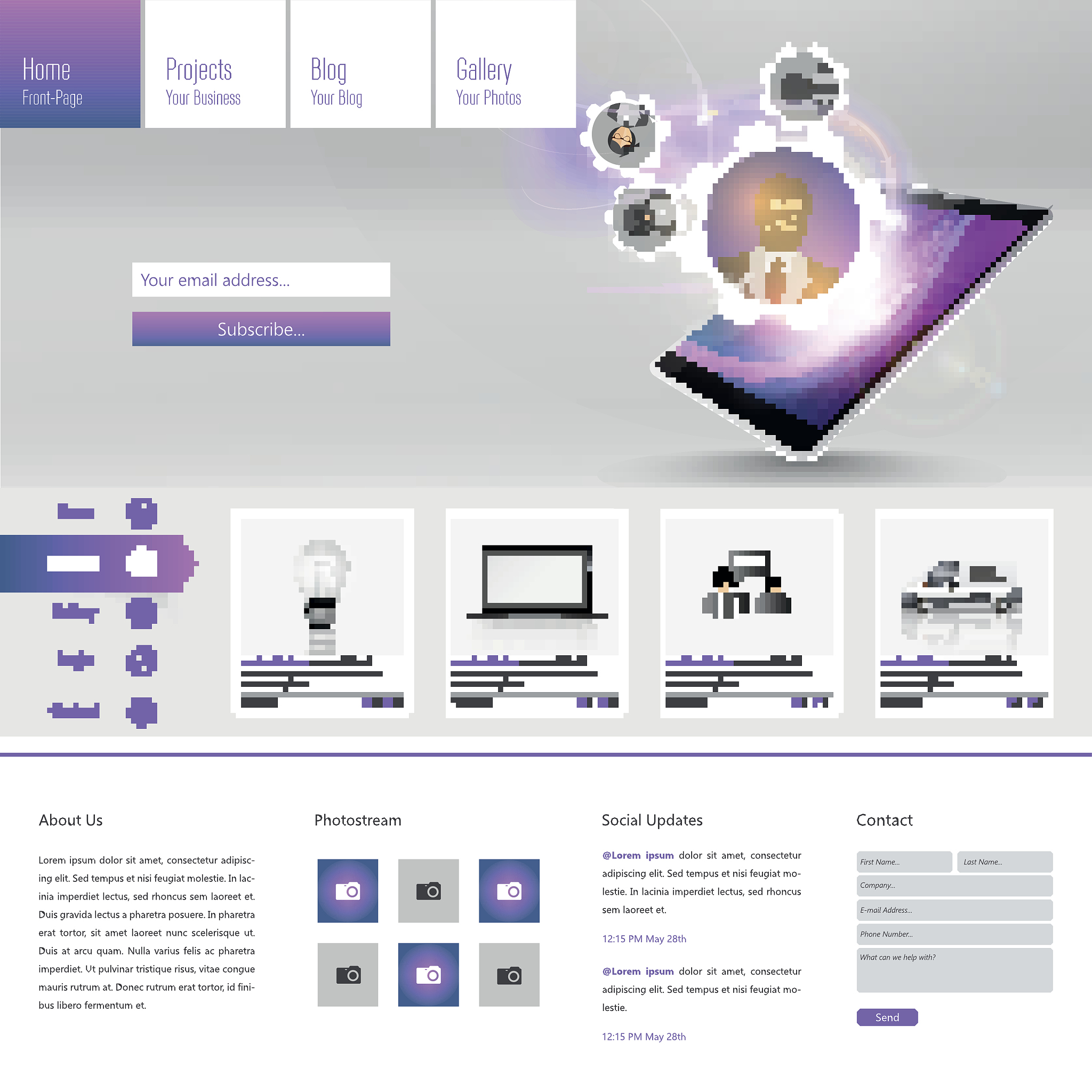 business website template design